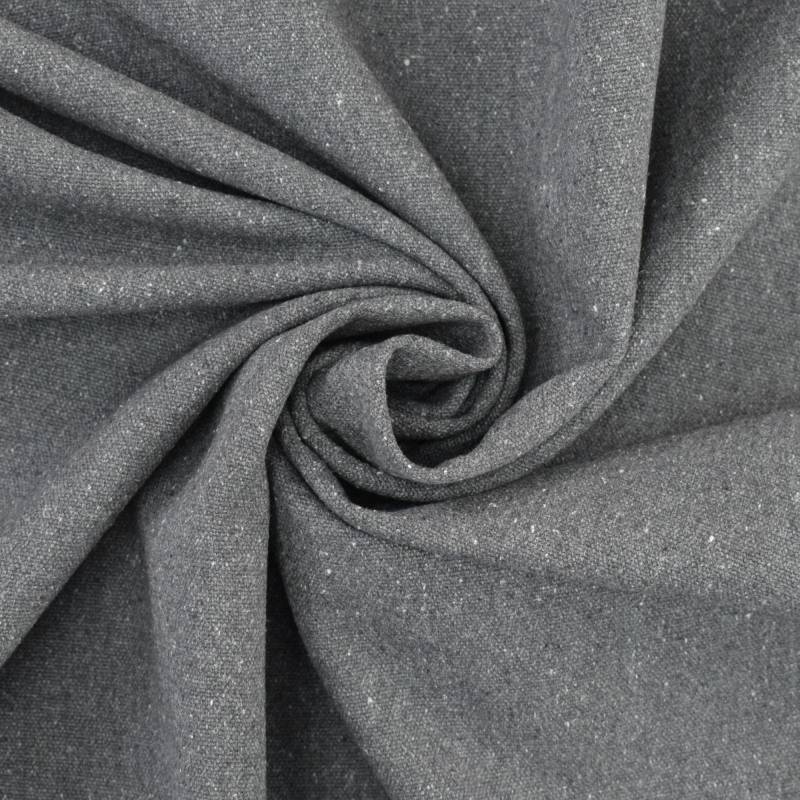 Dekostoff Canvas Melange, dunkelgrau Dekostoff Canvas Melange, dunkelgrau von Stoffe Hemmers