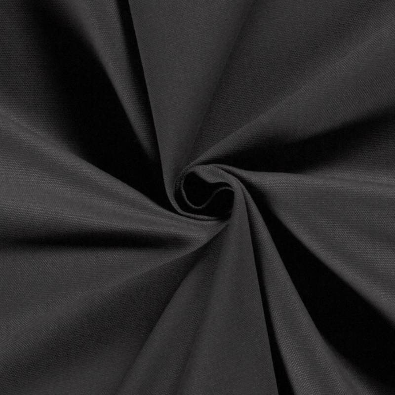 Dekostoff Canvas Stoff uni, anthrazit von Stoffe Hemmers