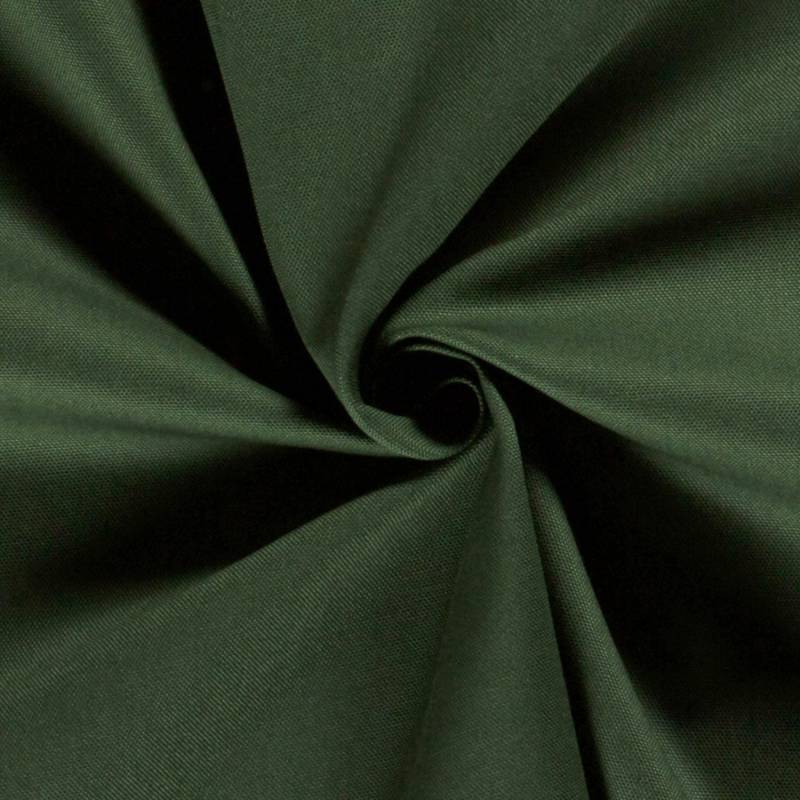 Dekostoff Canvas Stoff uni, dunkeloliv von Stoffe Hemmers