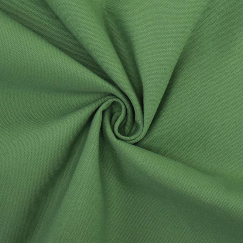 Dekostoff Canvas Stoff uni, grasgrün von Stoffe Hemmers