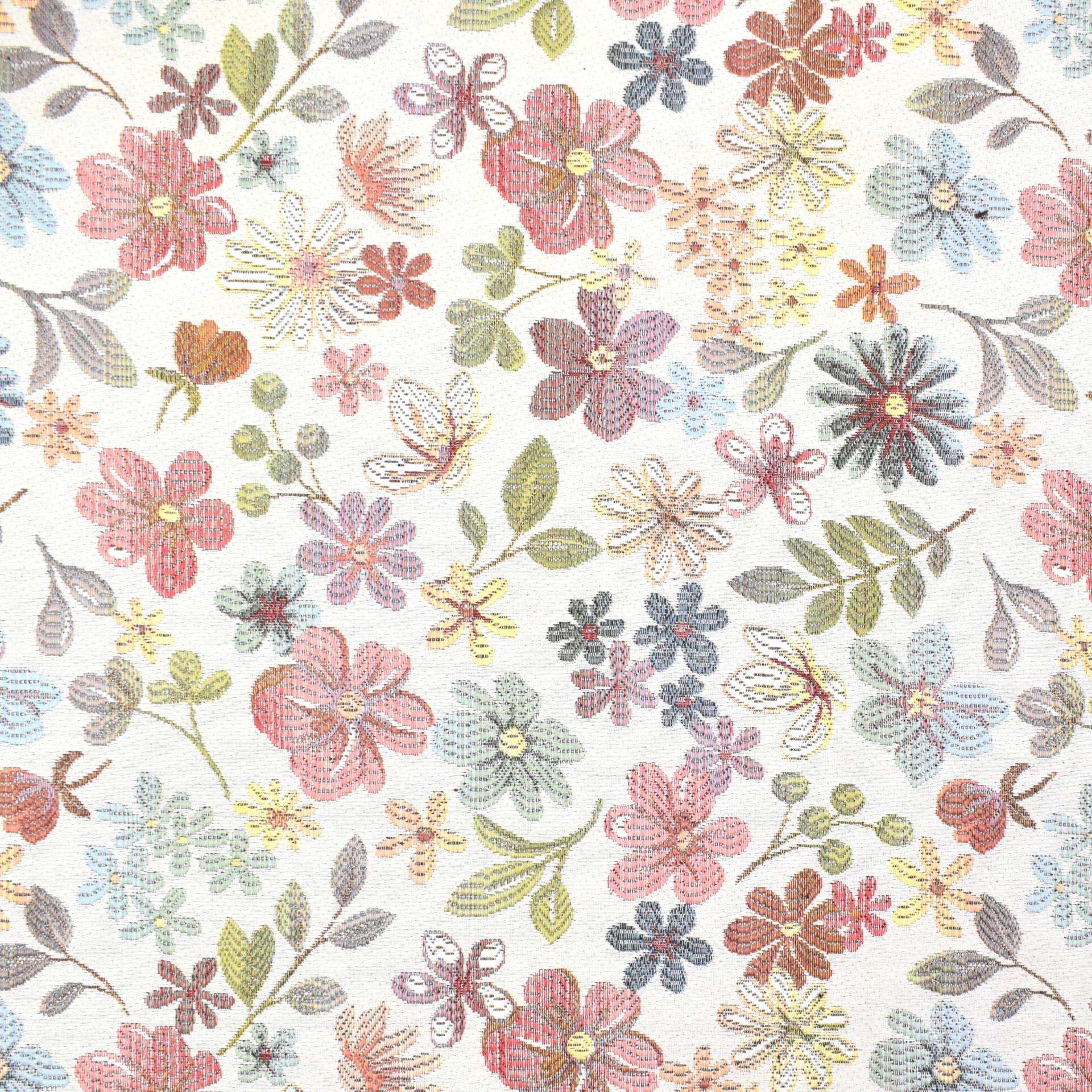 Dekostoff Gobelin Indian Flowers, beige Dekostoff Gobelin Indian Flowers, beige von Stoffe Hemmers