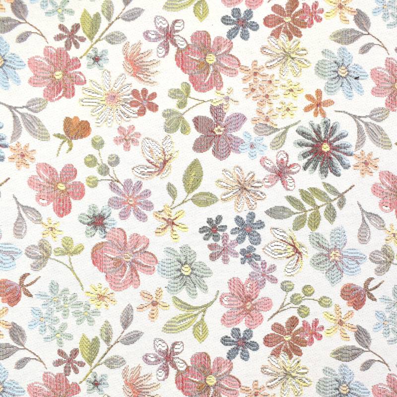 Dekostoff Gobelin Indian Flowers, beige Dekostoff Gobelin Indian Flowers, beige von Stoffe Hemmers