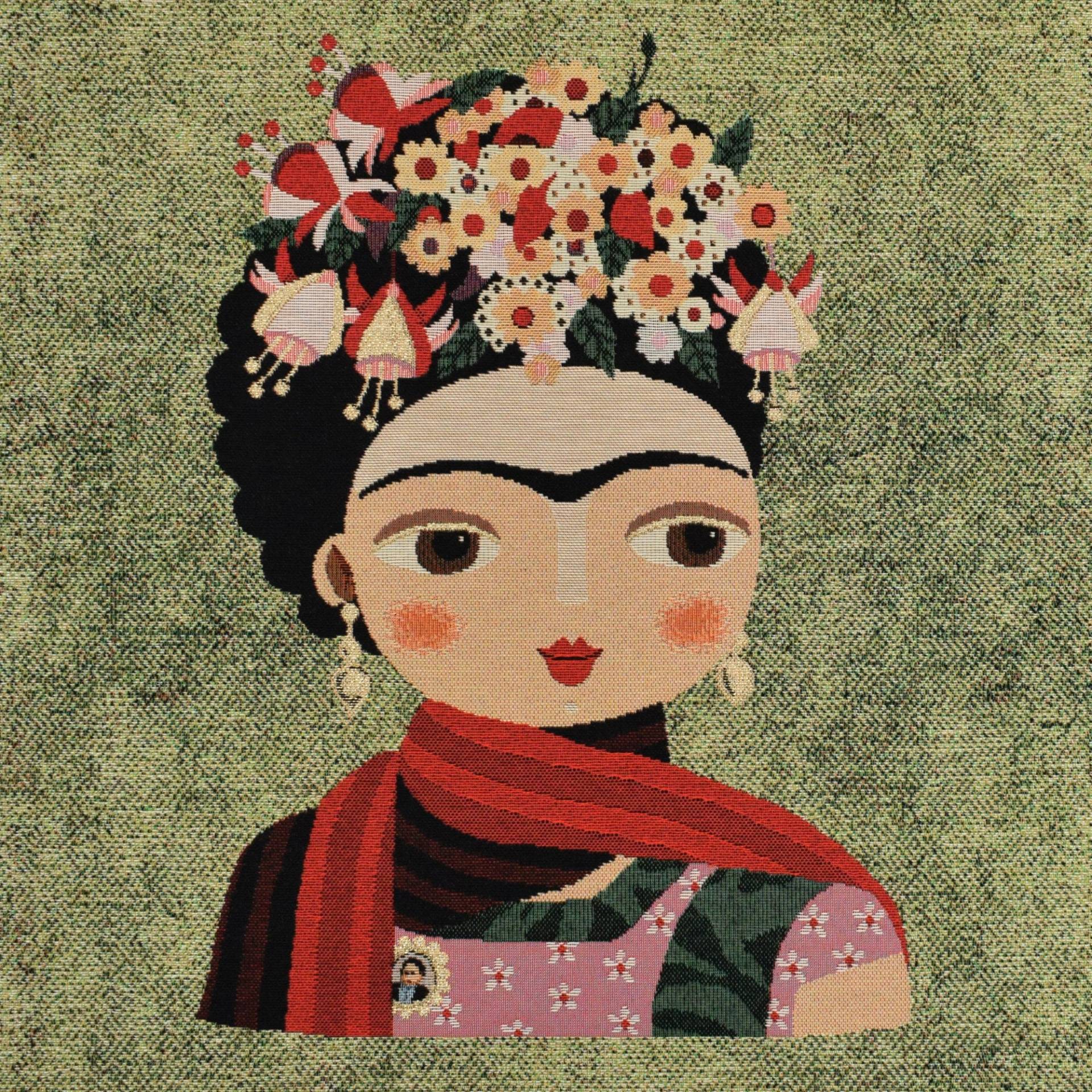 Dekostoff Gobelinstoff Flower Girl Panel, 46 x 46 cm Dekostoff Gobelinstoff Flower Girl Panel, 46 x 46 cm von Stoffe Hemmers