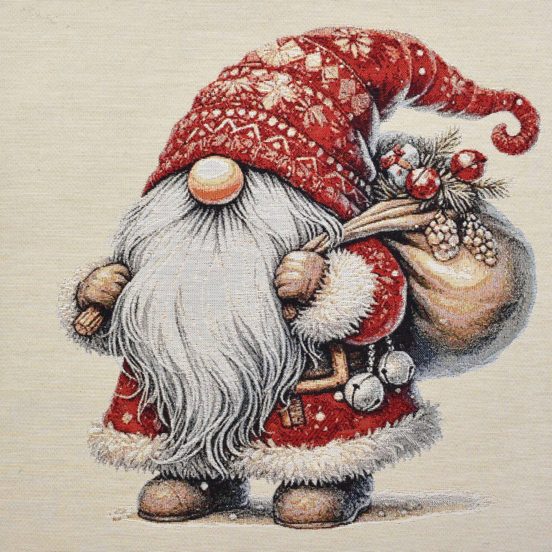 Dekostoff Gobelinstoff Happy Gnome Panel, 46 x 46 cm von Stoffe Hemmers
