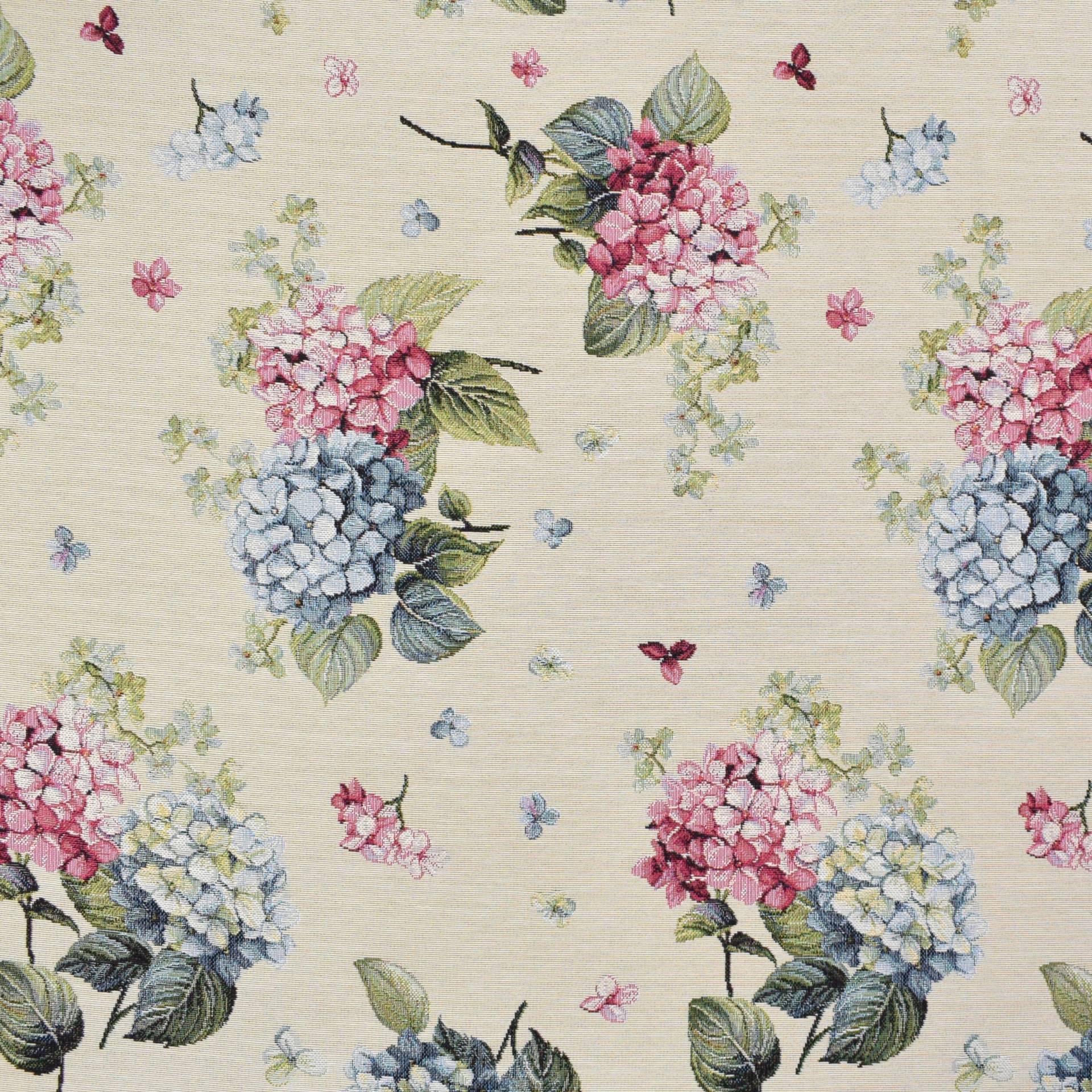 Dekostoff Gobelinstoff Hydrangea Mix, creme Dekostoff Gobelinstoff Hydrangea Mix, creme von Stoffe Hemmers