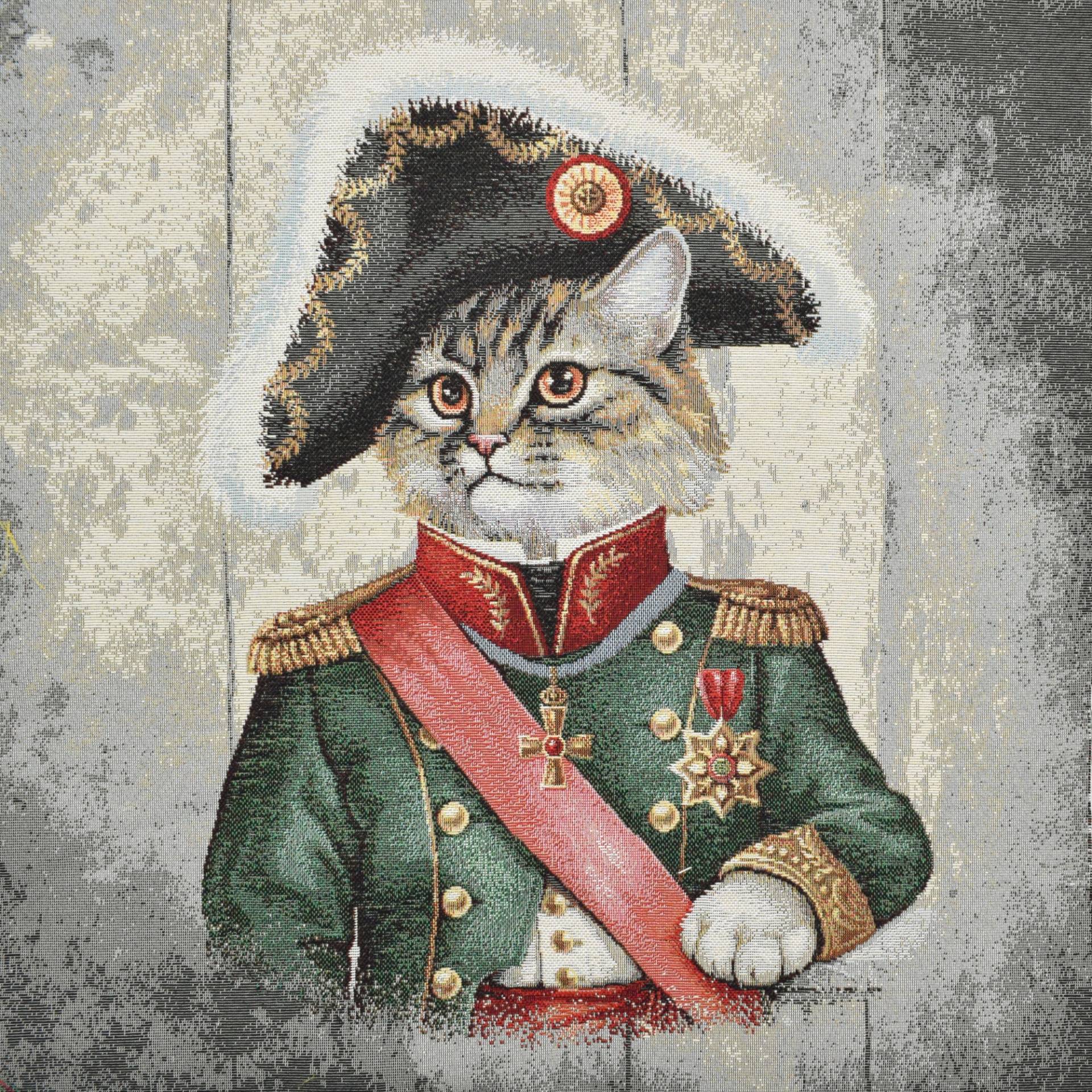 Dekostoff Gobelinstoff Panel Catpoleon, 46 x 46 cm Dekostoff Gobelinstoff Panel Catpoleon, 46 x 46 cm von Stoffe Hemmers