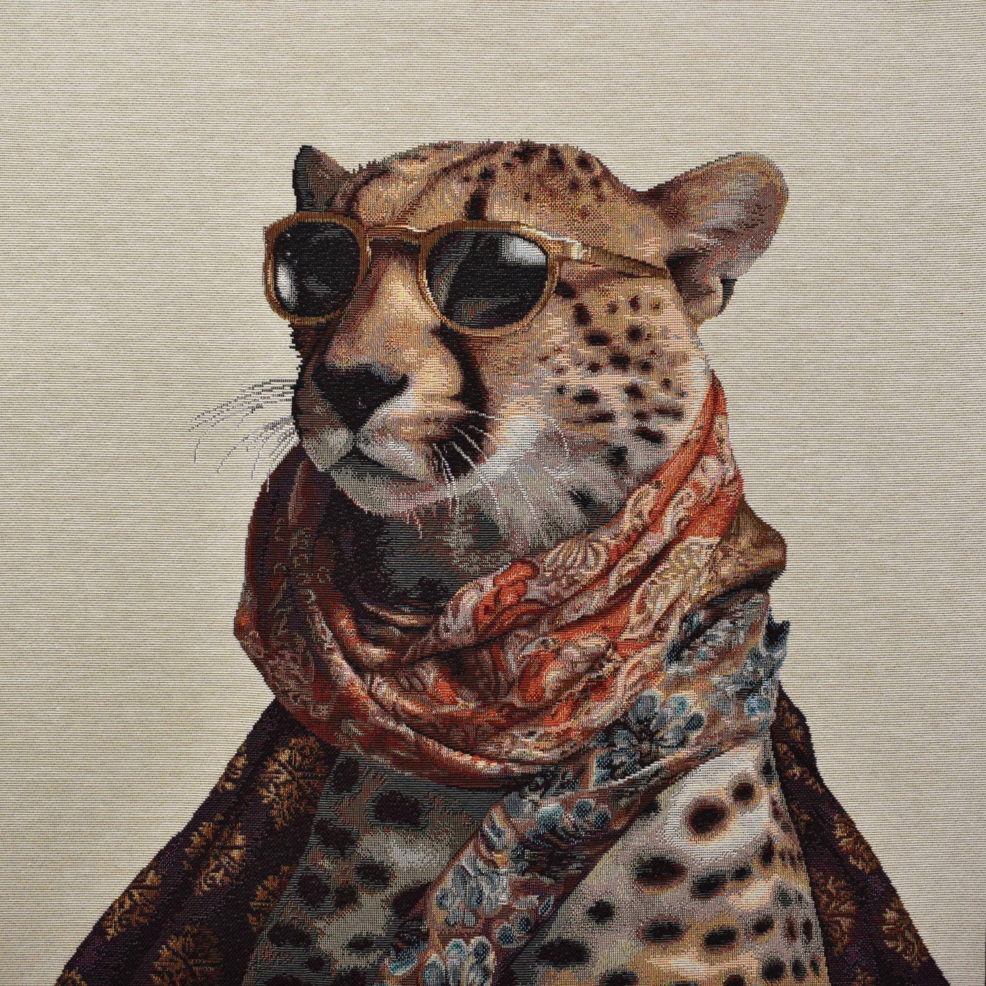 Dekostoff Gobelinstoff Panel Fashion Leo, 46 x 46 cm von Stoffe Hemmers