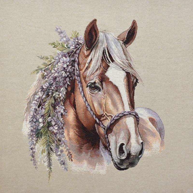 Dekostoff Gobelinstoff Panel Flower Horse, 46 x 46 cm Dekostoff Gobelinstoff Panel Flower Horse, 46 x 46 cm von Stoffe Hemmers