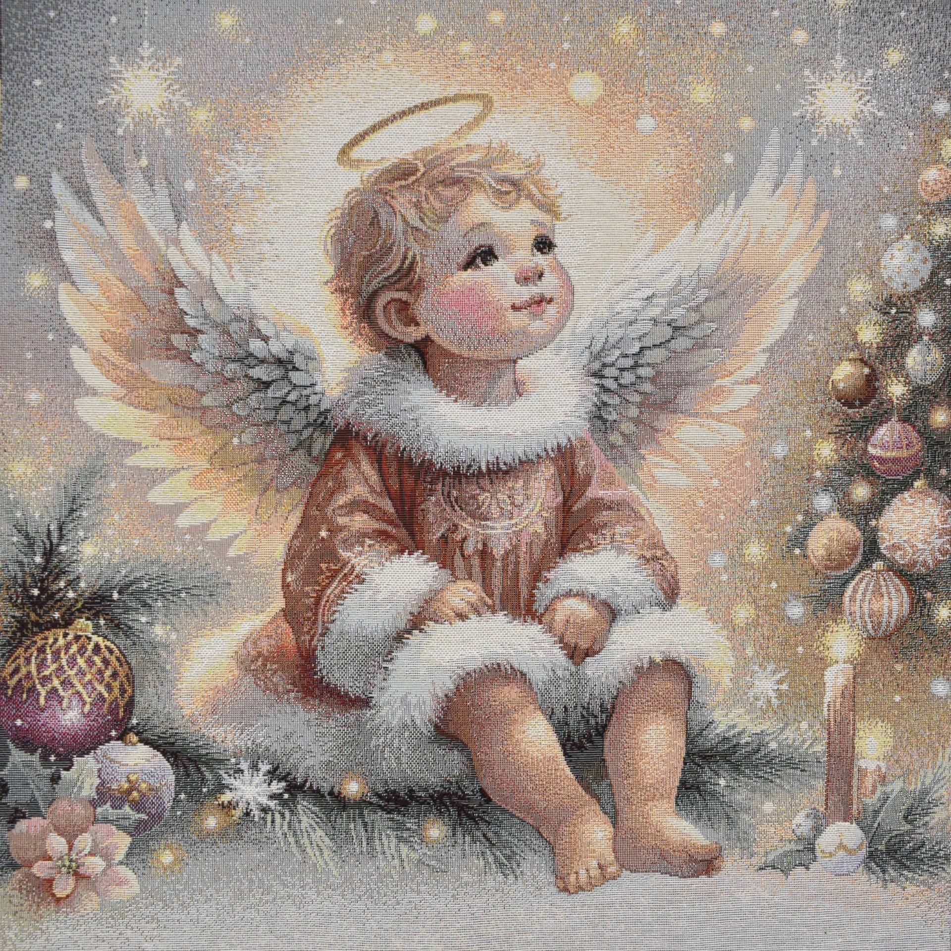 Dekostoff Gobelinstoff Panel Little Angel, 46 x 46 cm von Stoffe Hemmers