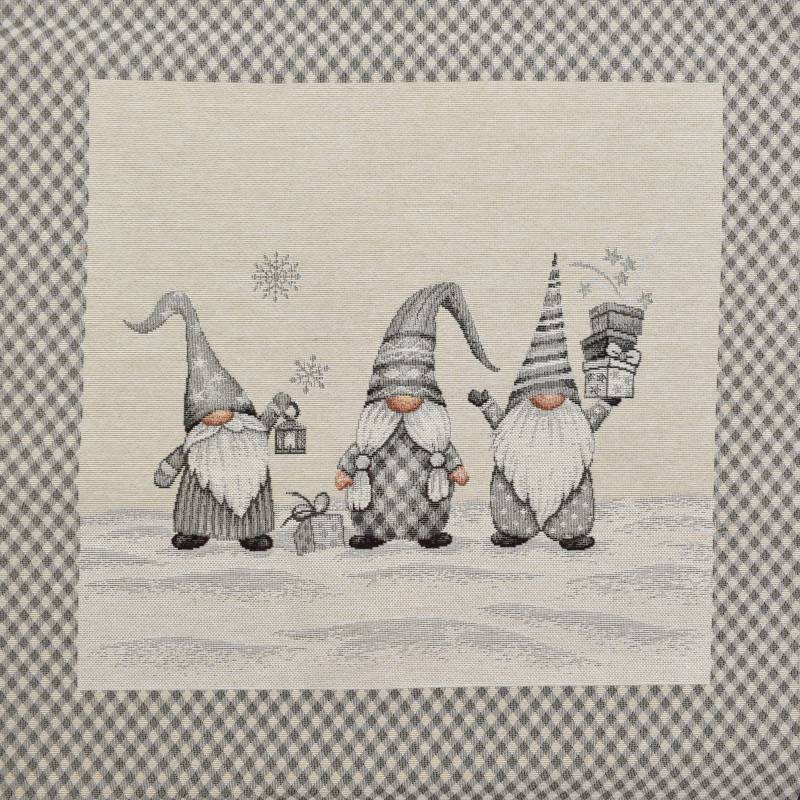 Dekostoff Gobelinstoff Panel Little Gnomes, 46 x 46 cm von Stoffe Hemmers