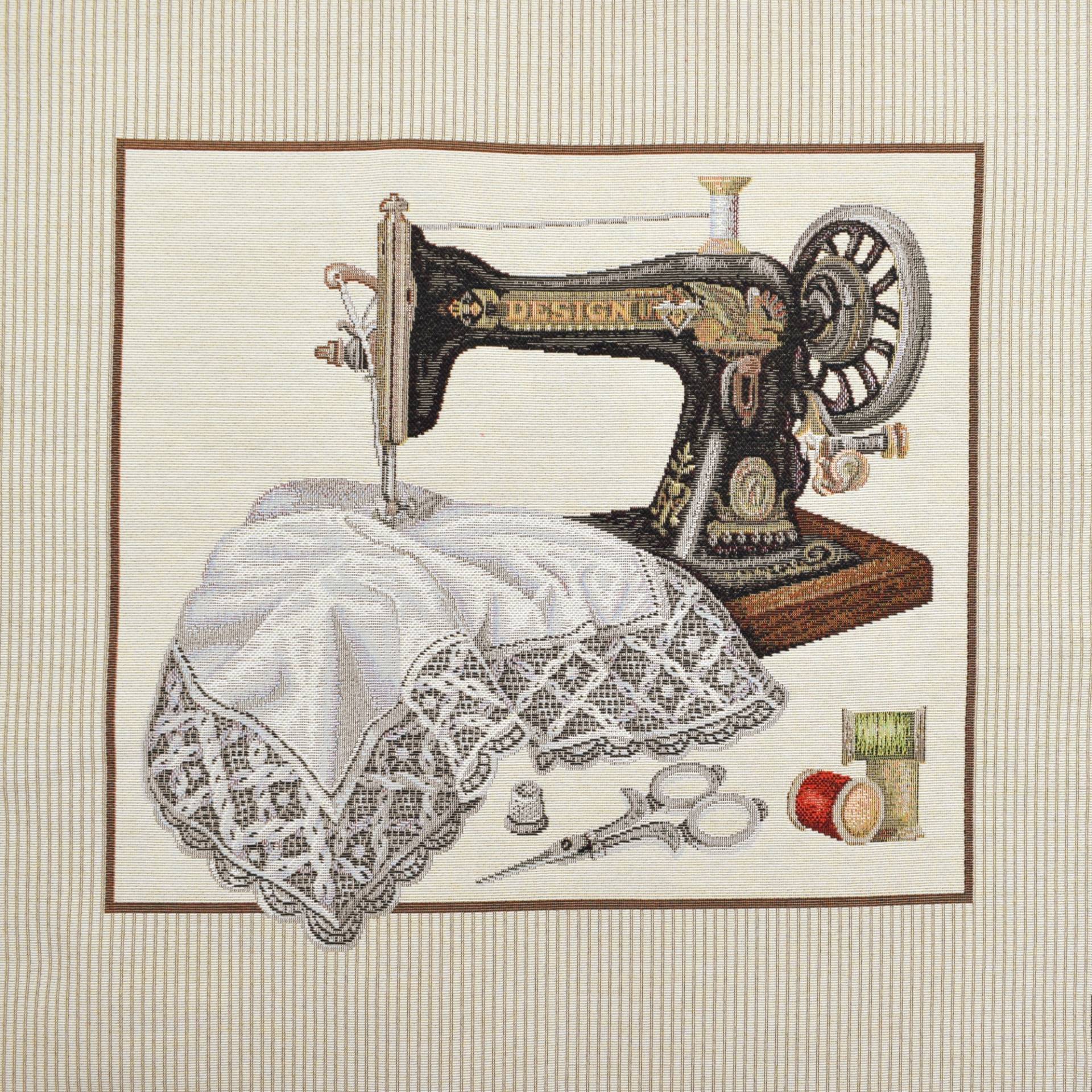 Dekostoff Gobelinstoff Panel Nähmaschine, 46 x 46 cm Dekostoff Gobelinstoff Panel Nähmaschine, 46 x 46 cm von Stoffe Hemmers