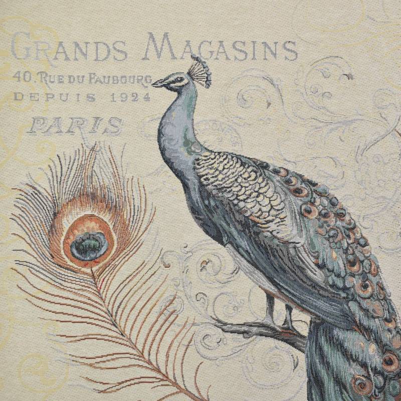 Dekostoff Gobelinstoff Panel Peacock, 46 x 46 cm Dekostoff Gobelinstoff Panel Peacock, 46 x 46 cm von Stoffe Hemmers