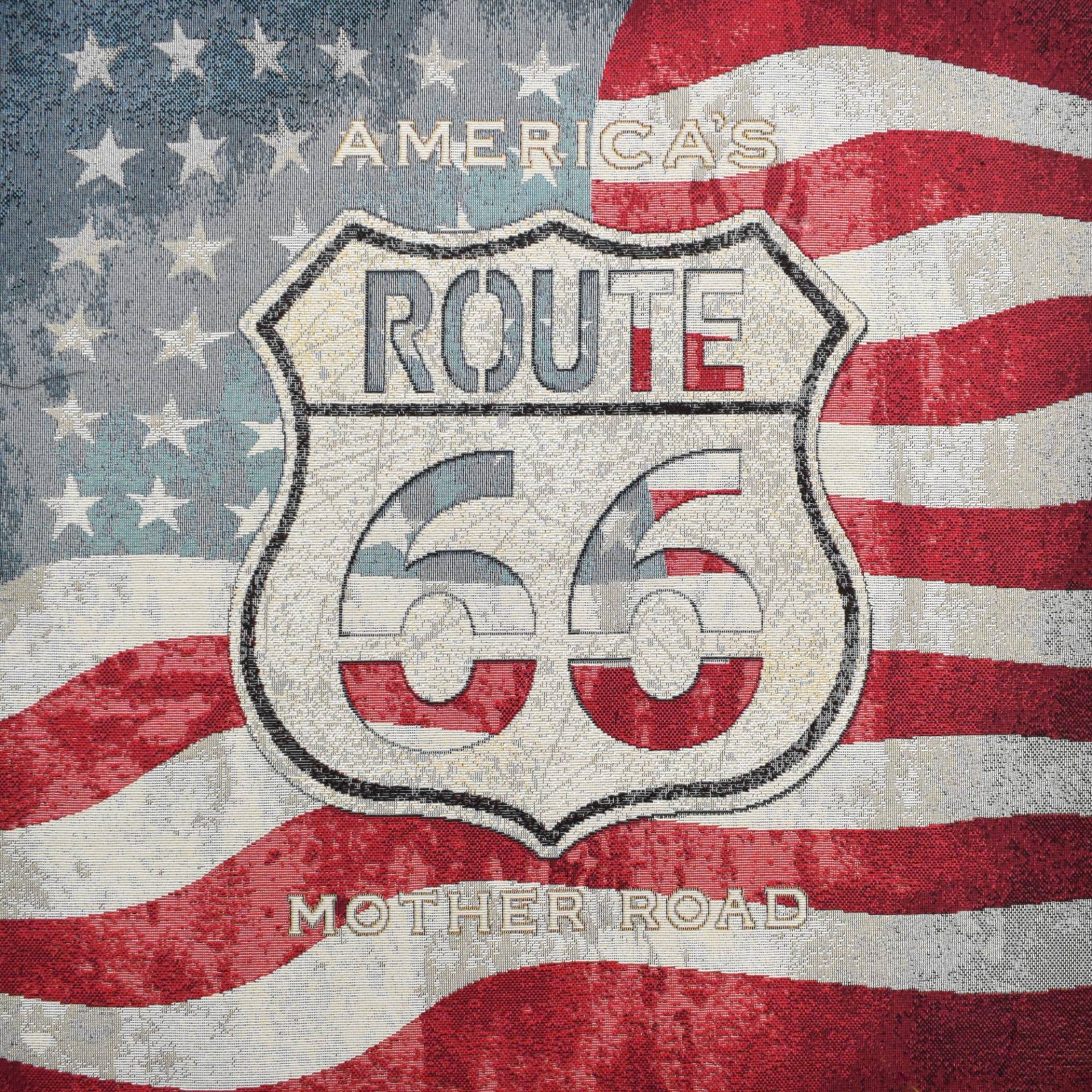 Dekostoff Gobelinstoff Panel Route 66, 46 x 46 cm Dekostoff Gobelinstoff Panel Route 66, 46 x 46 cm von Stoffe Hemmers