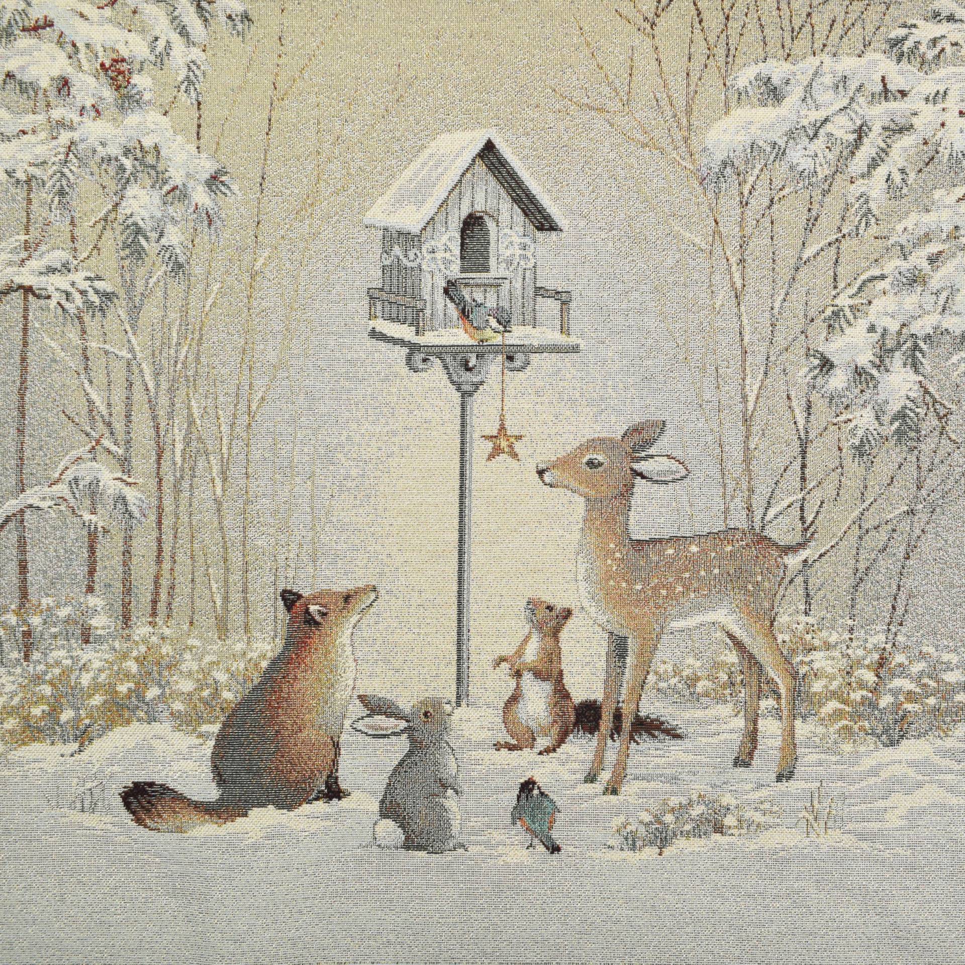 Dekostoff Gobelinstoff Panel Waldtiere, 46 x 46 cm Dekostoff Gobelinstoff Panel Waldtiere, 46 x 46 cm von Stoffe Hemmers