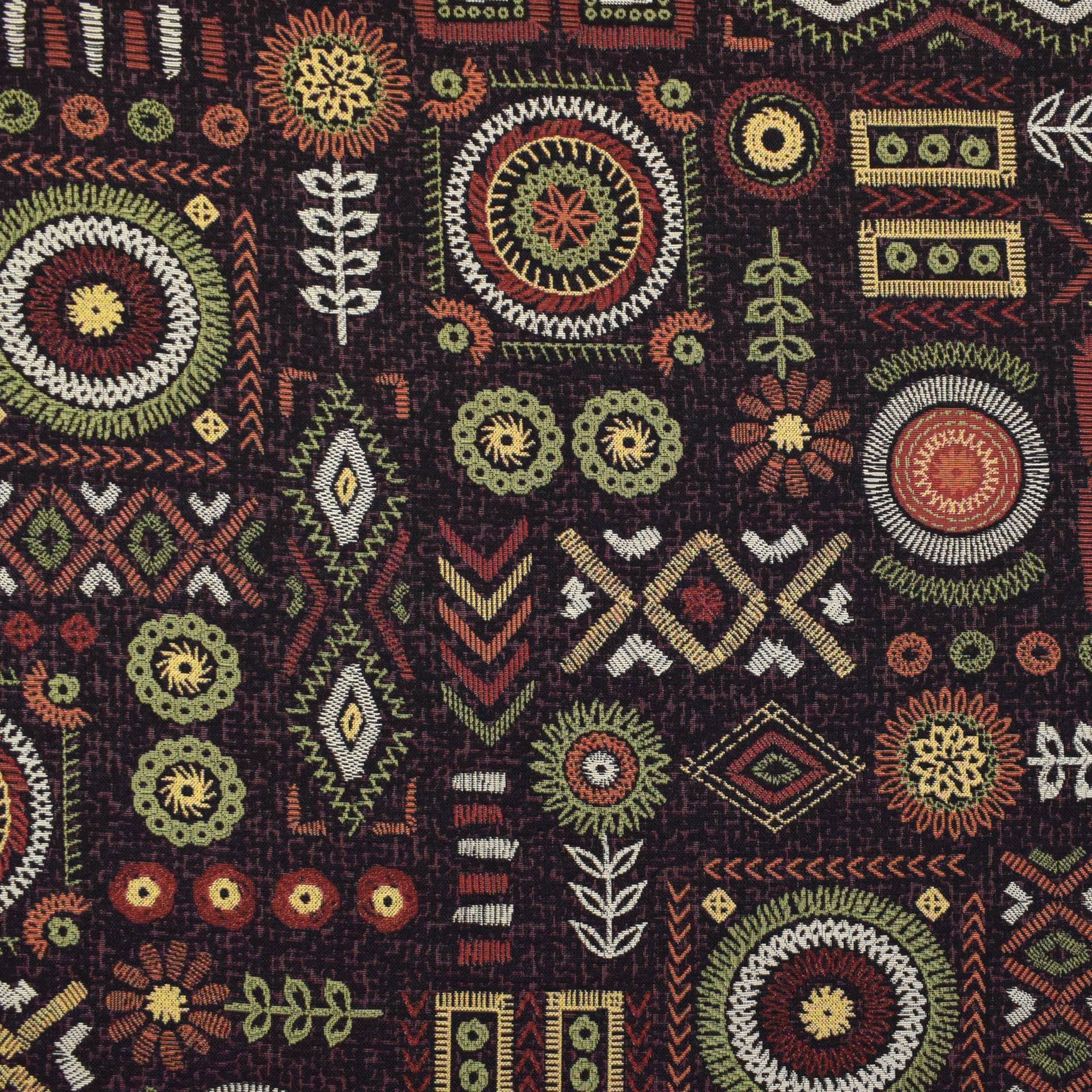 Dekostoff Gobelinstoff Stitch Art, schwarz Dekostoff Gobelinstoff Stitch Art, schwarz von Stoffe Hemmers