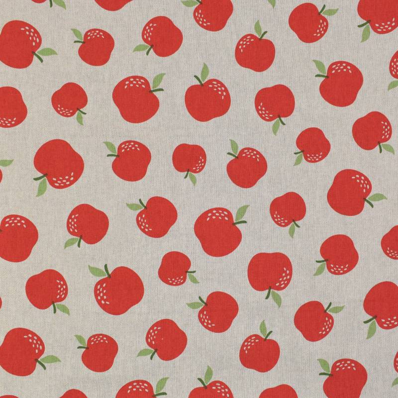 Dekostoff Halbpanama Apples Dekostoff Halbpanama Apples von Stoffe Hemmers