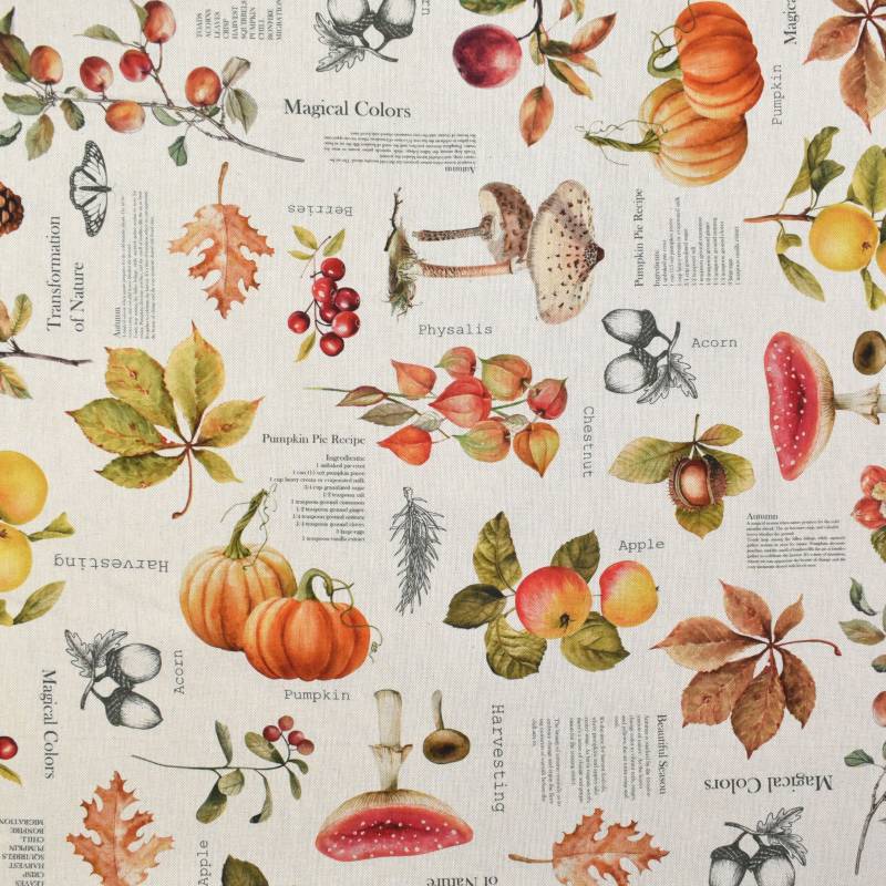 Dekostoff Halbpanama Autumn Season Dekostoff Halbpanama Autumn Season von Stoffe Hemmers