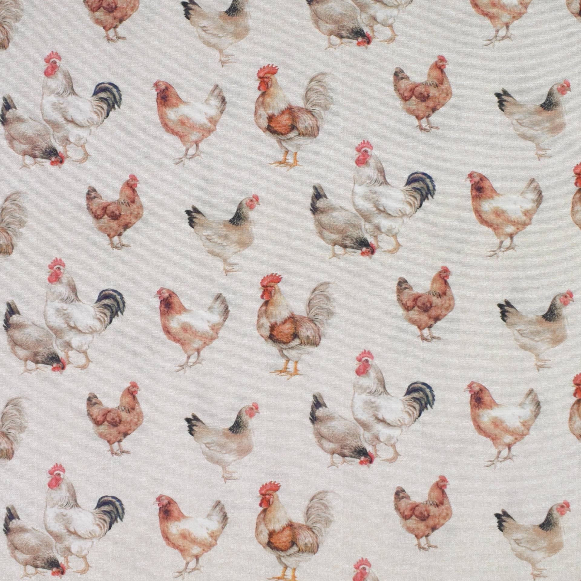 Dekostoff Halbpanama Chicken, beige von Stoffe Hemmers