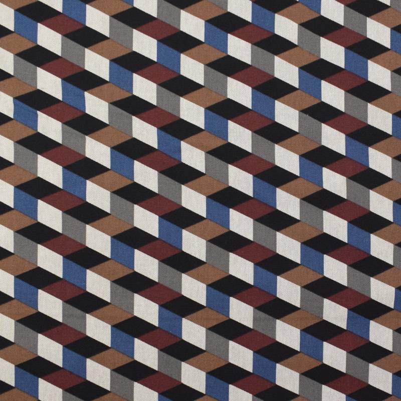 Dekostoff Halbpanama Cube Illusion von Stoffe Hemmers