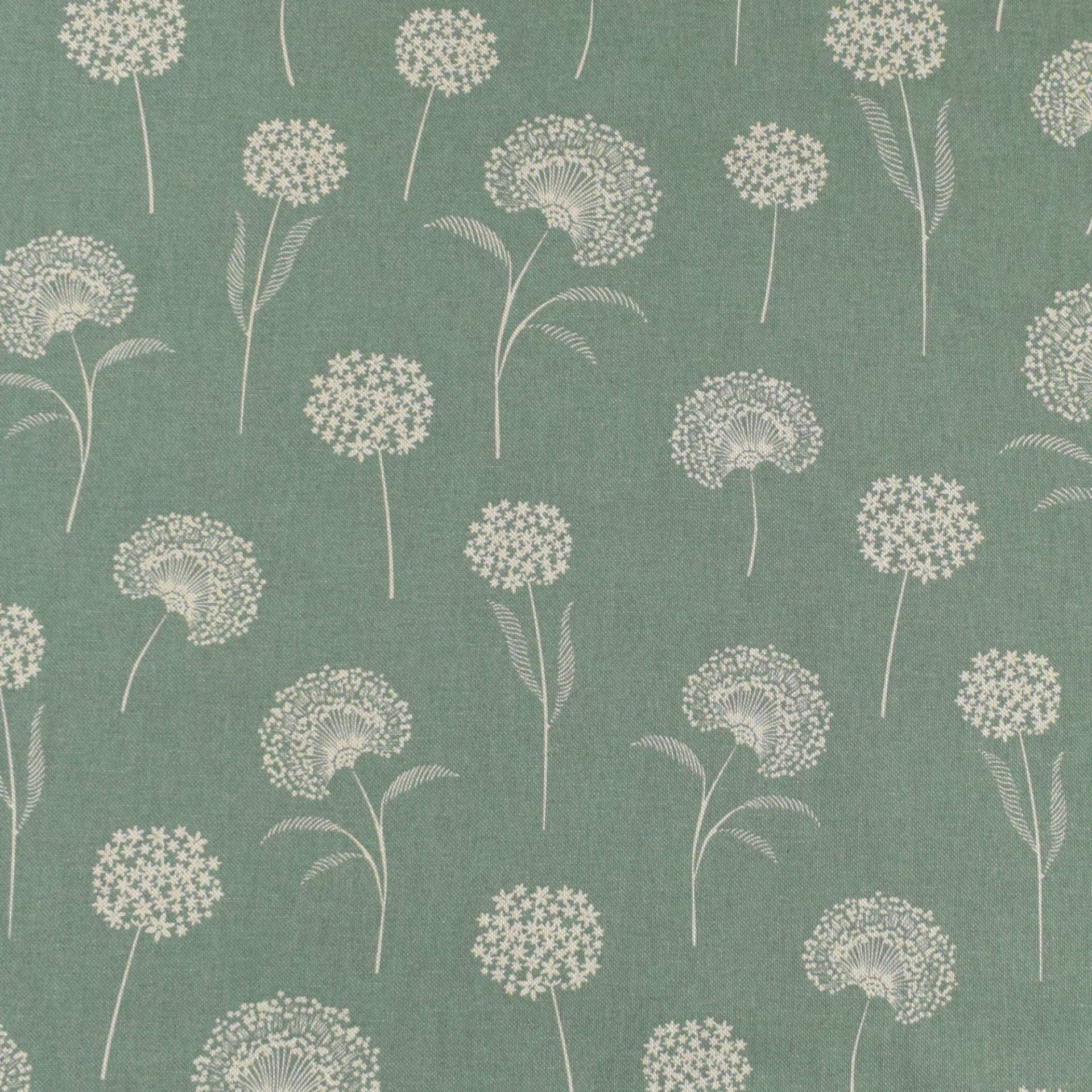 Dekostoff Halbpanama Dandelions, altgrün Dekostoff Halbpanama Dandelions, altgrün von Stoffe Hemmers