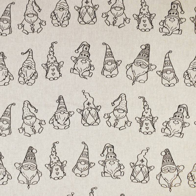 Dekostoff Halbpanama Gnomes von Stoffe Hemmers