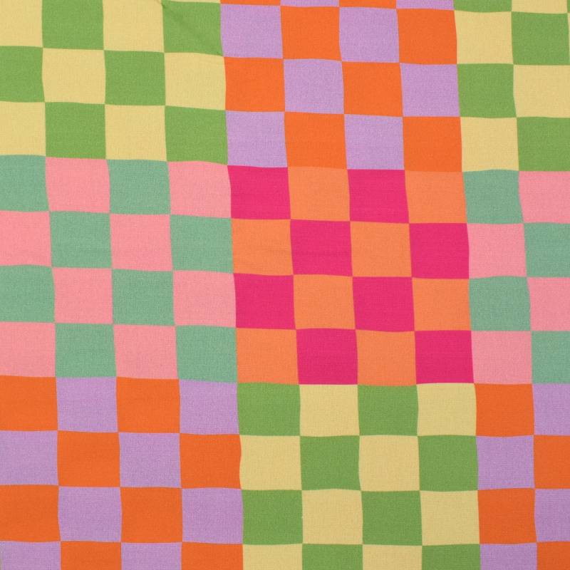 Dekostoff Halbpanama Joyful Blocks, multicolor Dekostoff Halbpanama Joyful Blocks, multicolor von Stoffe Hemmers