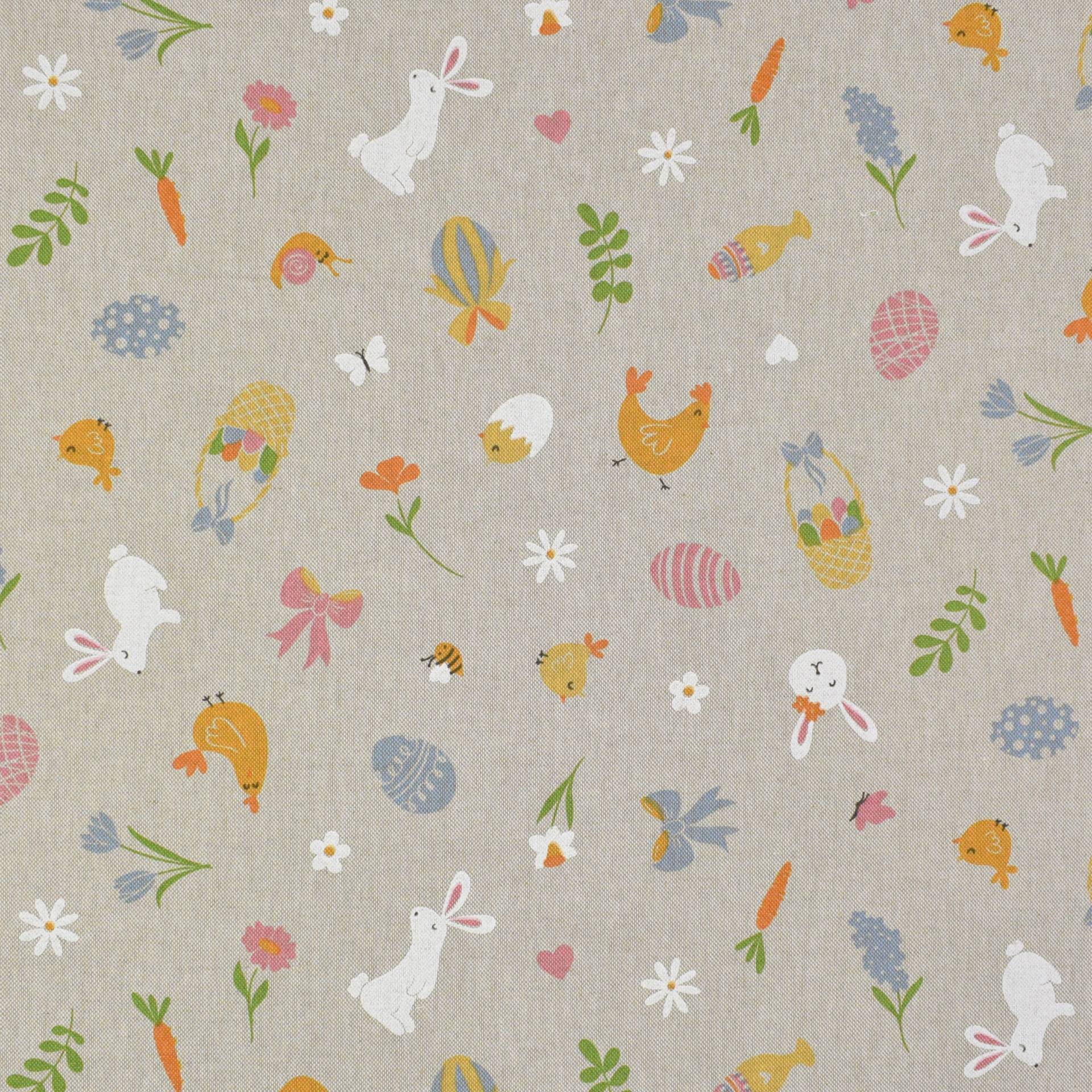 Dekostoff Halbpanama Osterzeit von Stoffe Hemmers