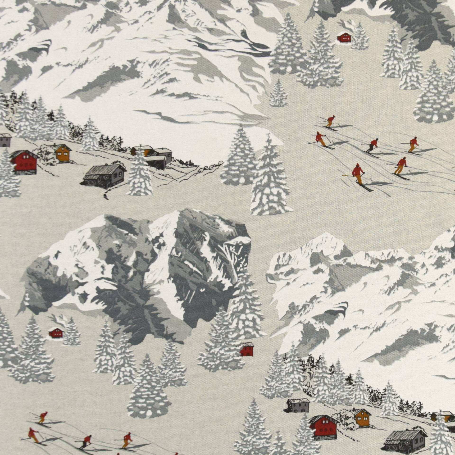 Dekostoff Toile Savoie Ski Resort, hellbeige Dekostoff Toile Savoie Ski Resort, hellbeige von Stoffe Hemmers