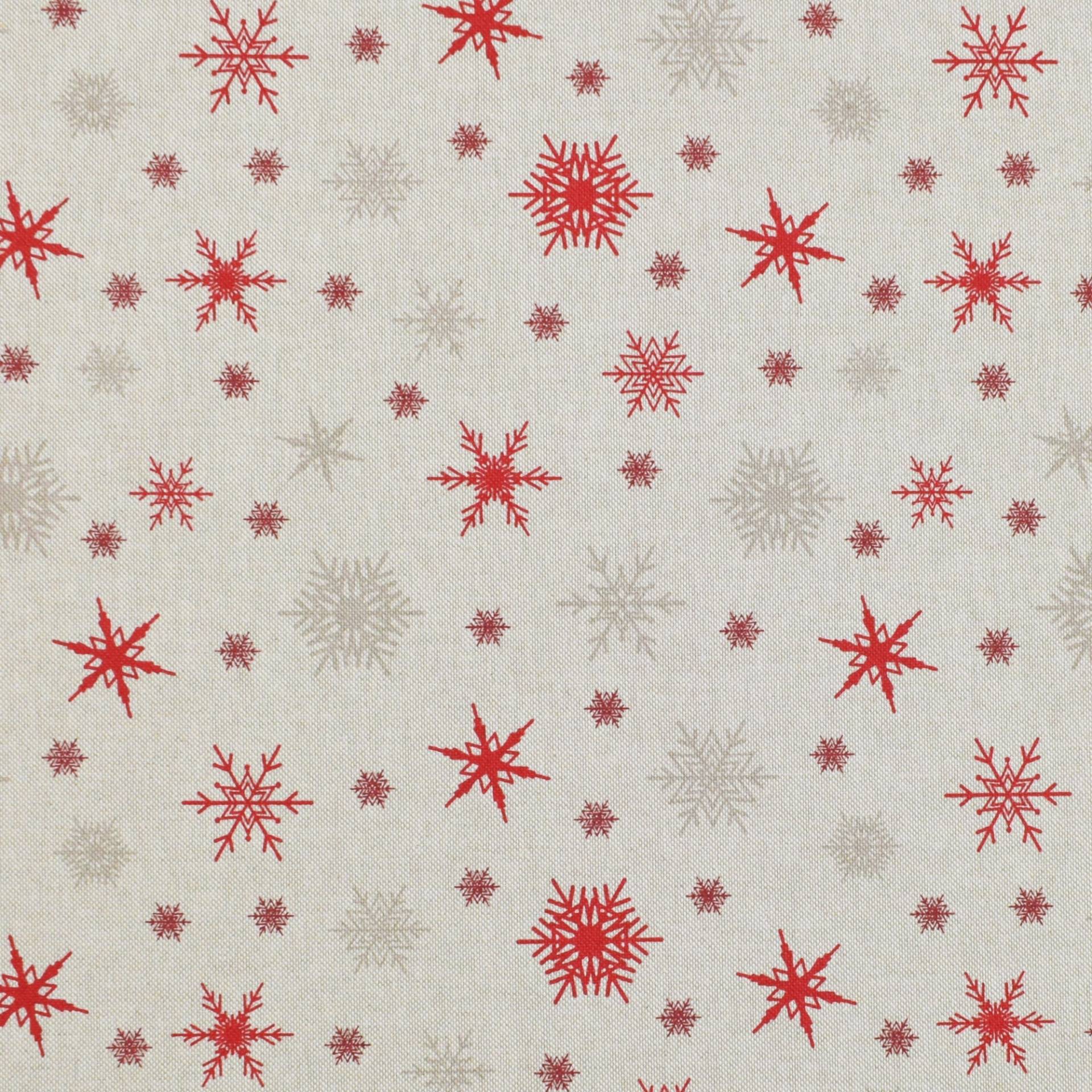 Dekostoff Halbpanama Snowflakes Dekostoff Halbpanama Snowflakes von Stoffe Hemmers