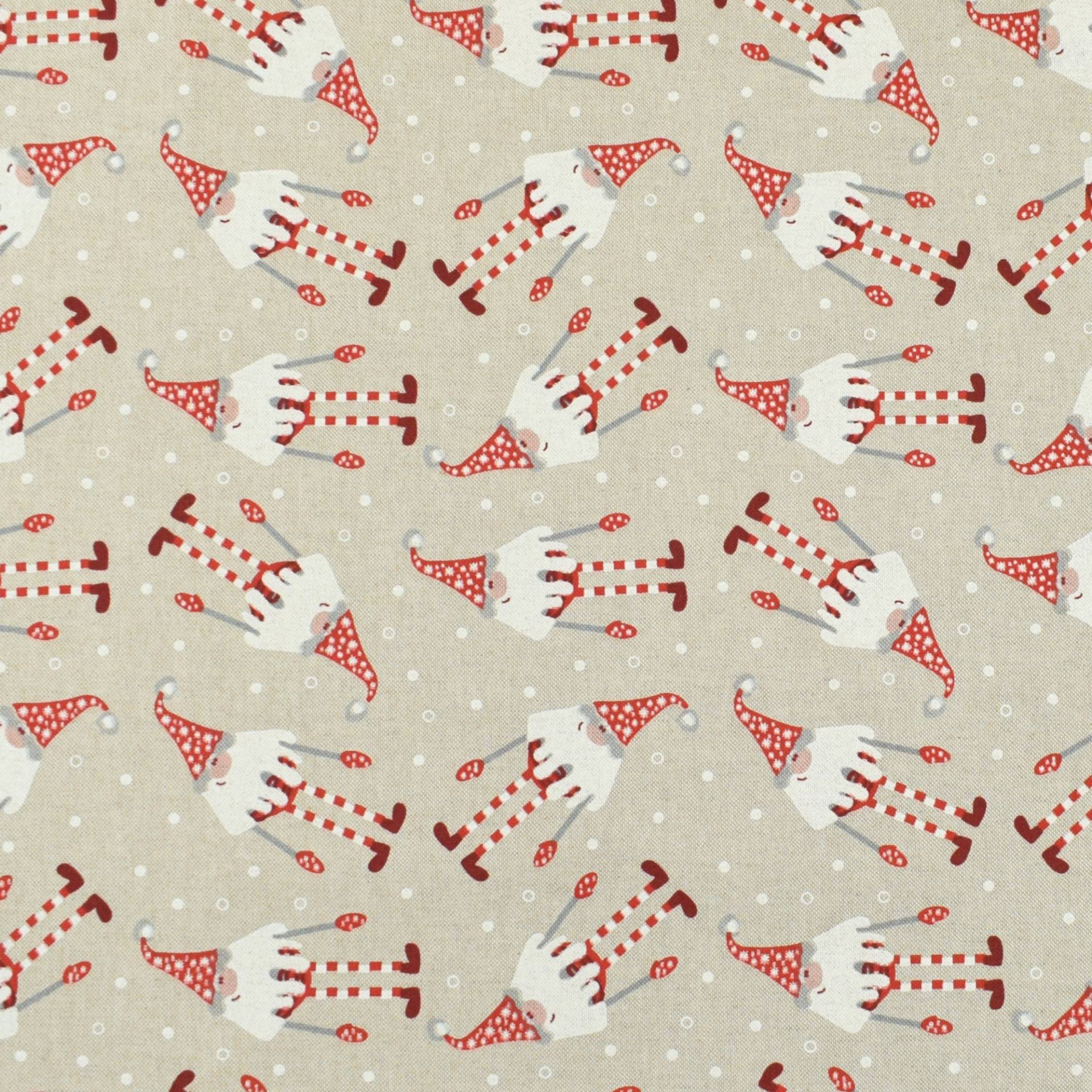 Dekostoff Halbpanama Wichtelparty von Stoffe Hemmers