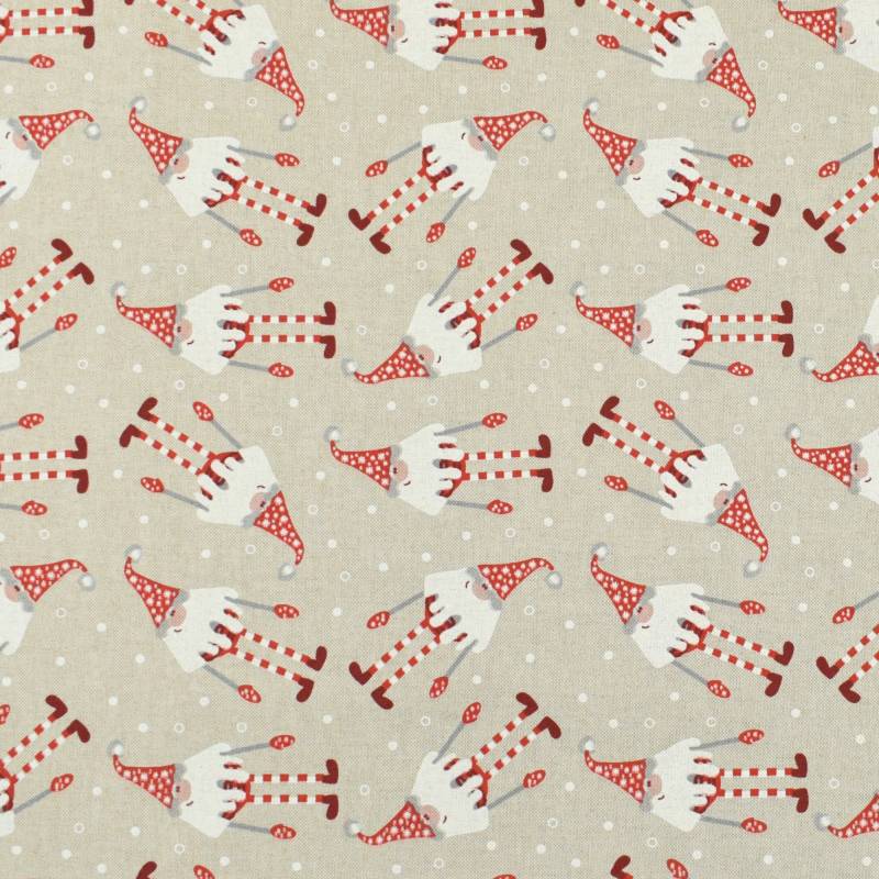 Dekostoff Halbpanama Wichtelparty von Stoffe Hemmers