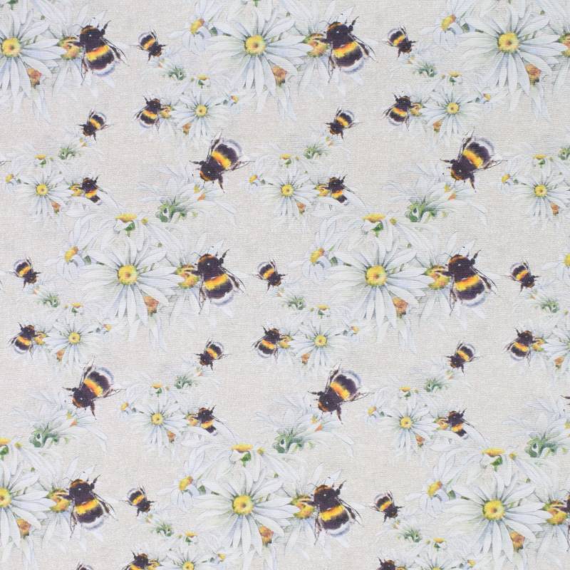 Dekostoff Ottoman Bienen, beige von Stoffe Hemmers
