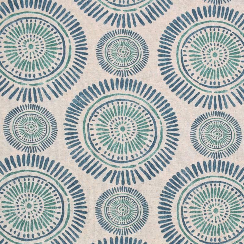Dekostoff Ottoman Big Circles, beige von Stoffe Hemmers