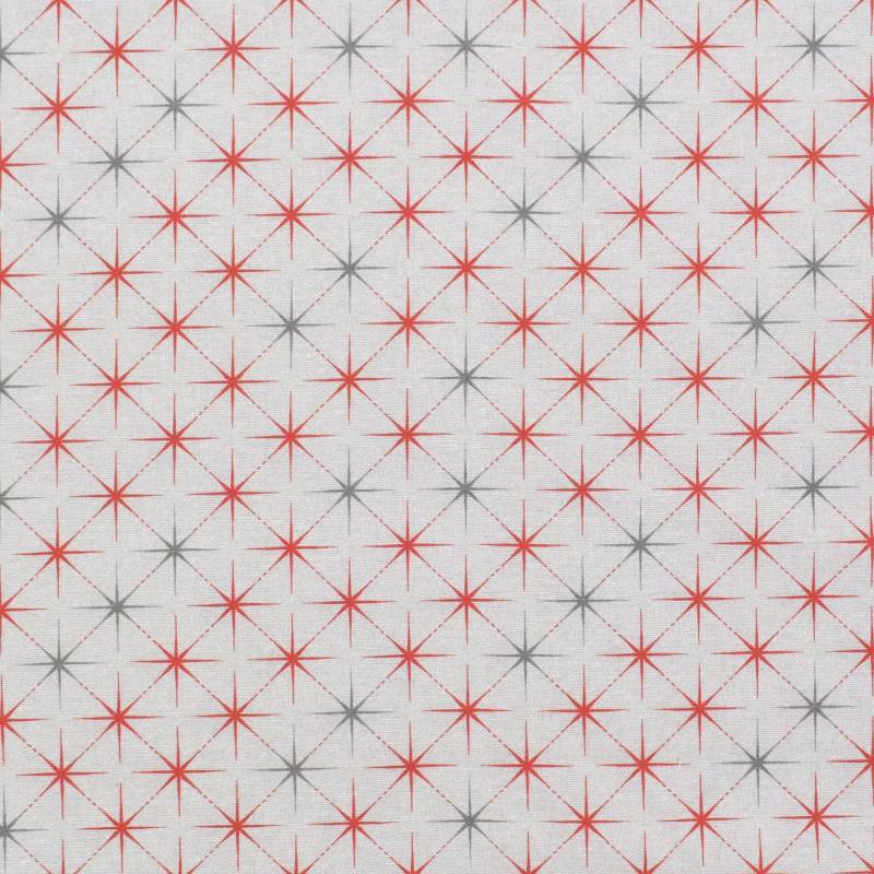 Dekostoff Ottoman Christmas Stars, beige von Stoffe Hemmers