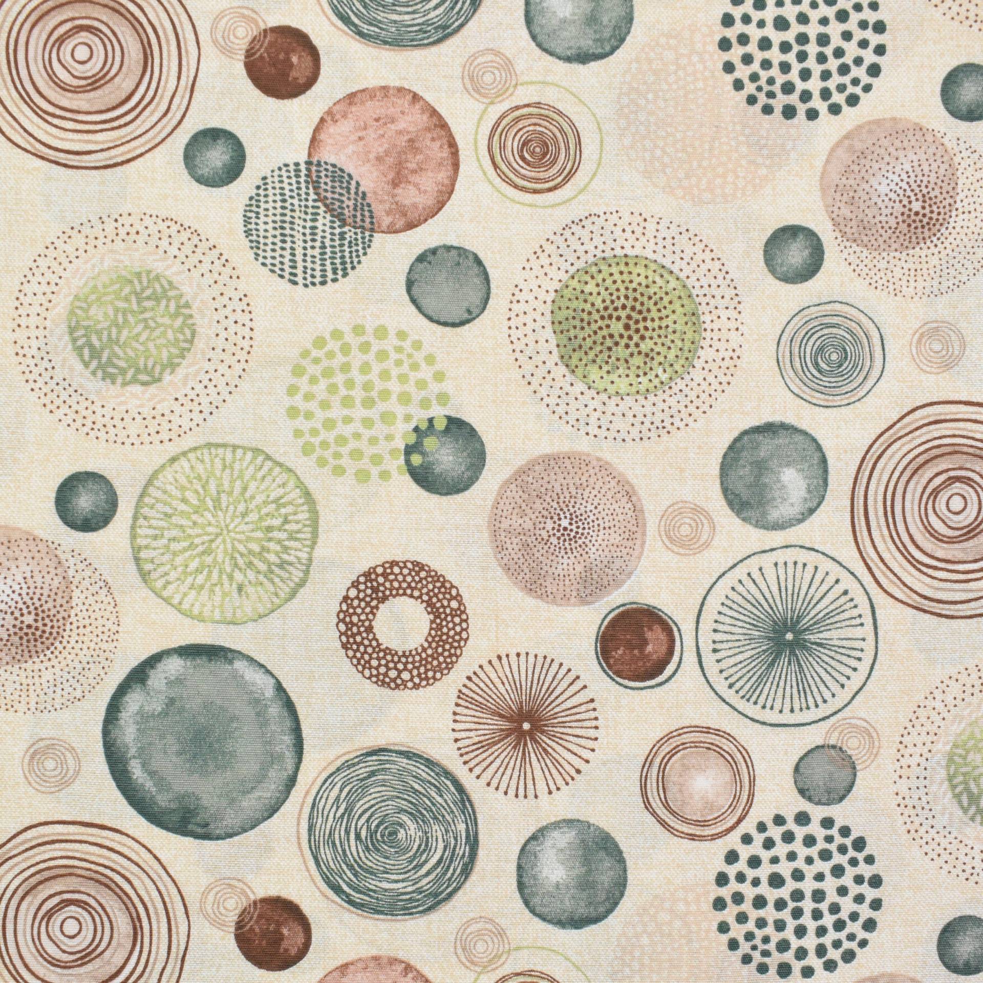 Dekostoff Ottoman Circles, beige Dekostoff Ottoman Circles, beige von Stoffe Hemmers