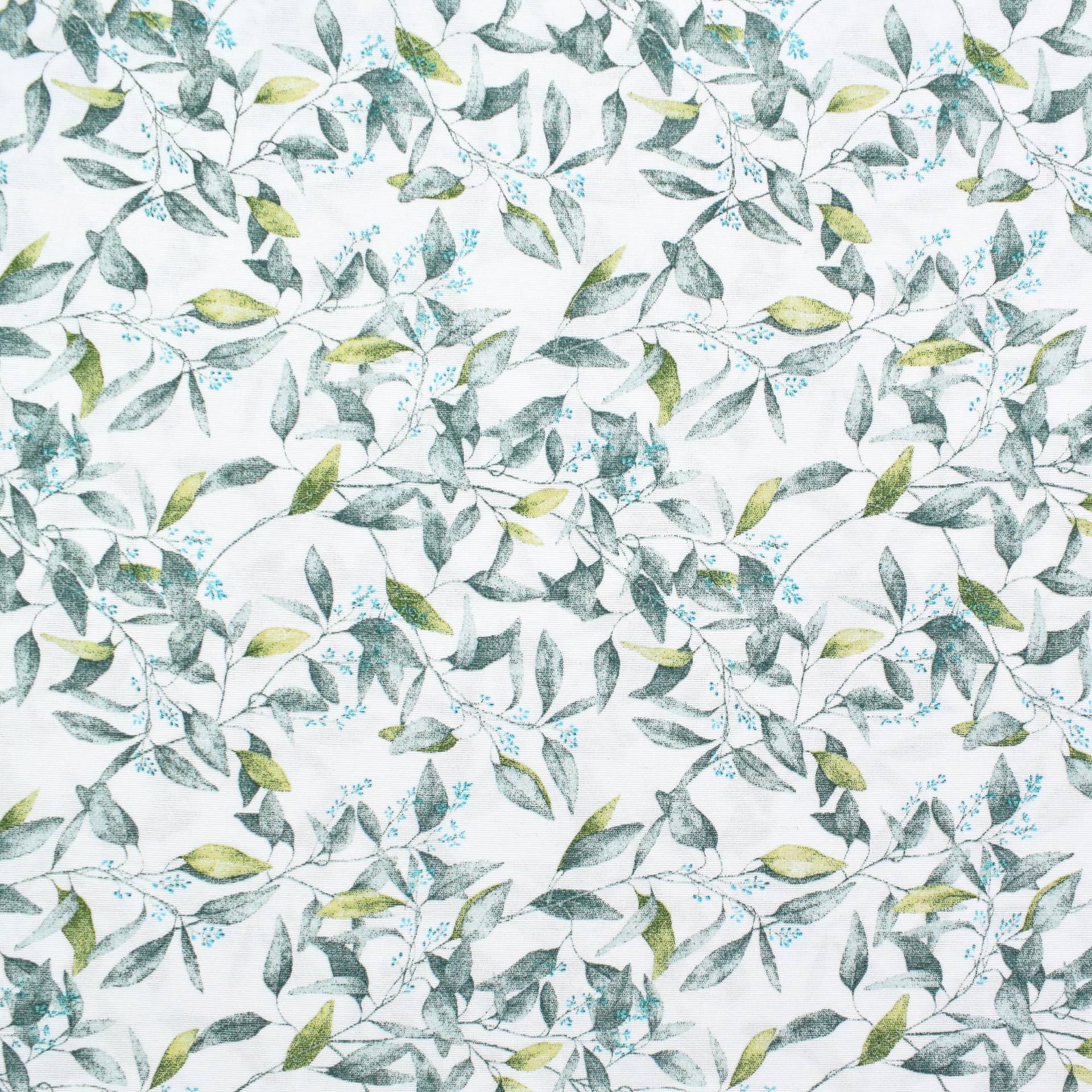 Dekostoff Ottoman Leaves, weiß Dekostoff Ottoman Leaves, weiß von Stoffe Hemmers