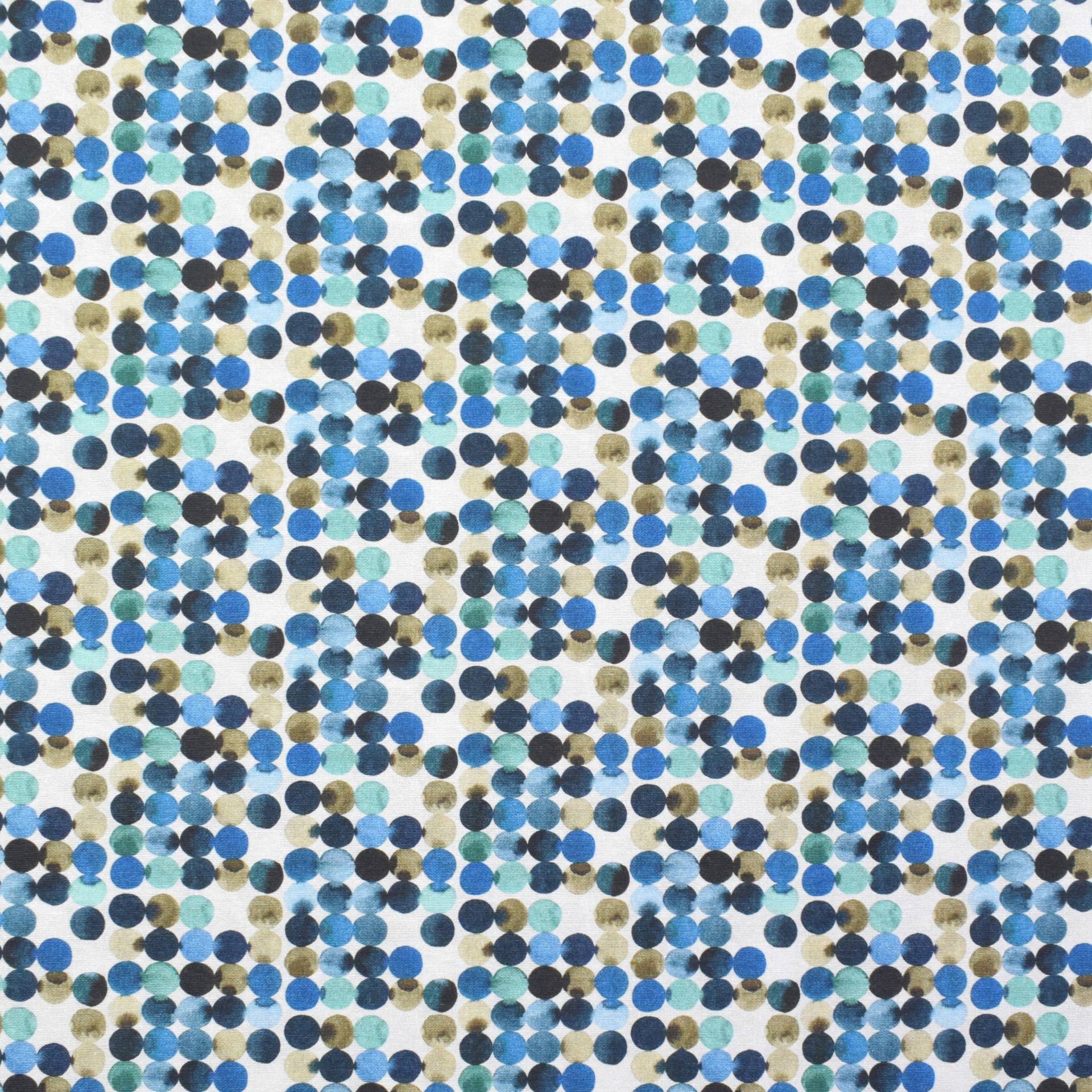 Dekostoff Ottoman Little Dots, blau von Stoffe Hemmers