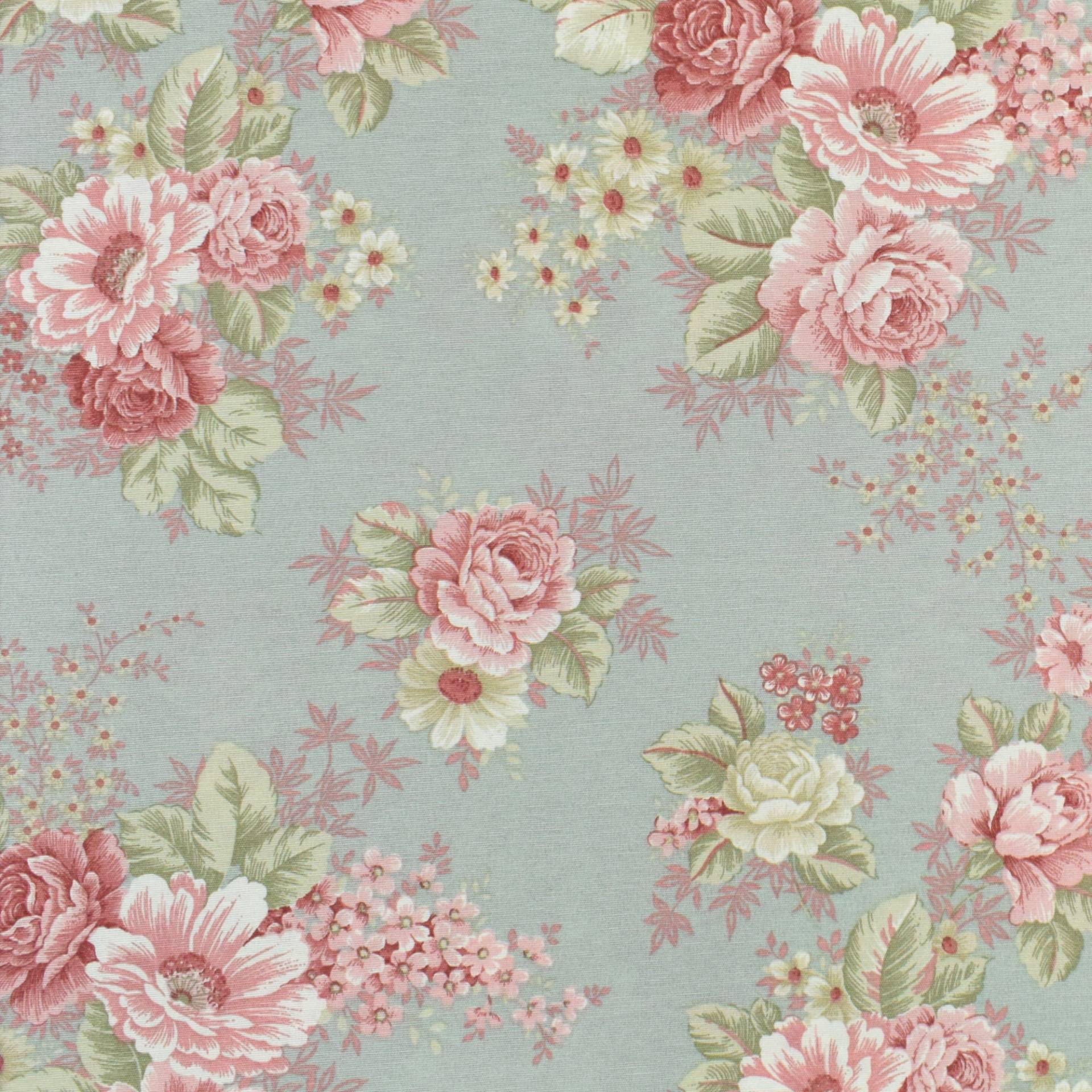 Dekostoff Ottoman Vintage Rosen, altmint Dekostoff Ottoman Vintage Rosen, altmint von Stoffe Hemmers
