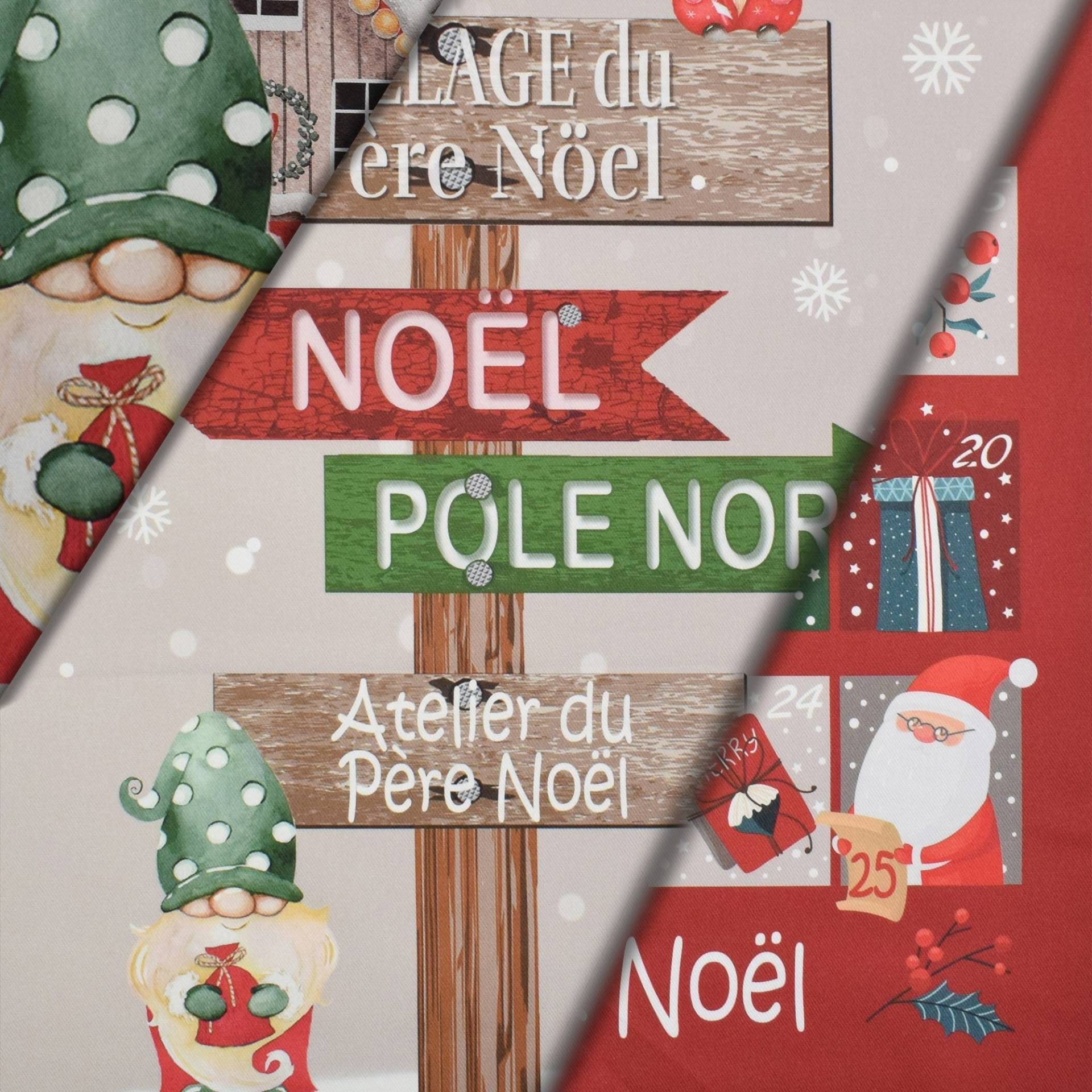 Dekostoff Panel Serge Christmas Time, 160 x 70 cm von Stoffe Hemmers