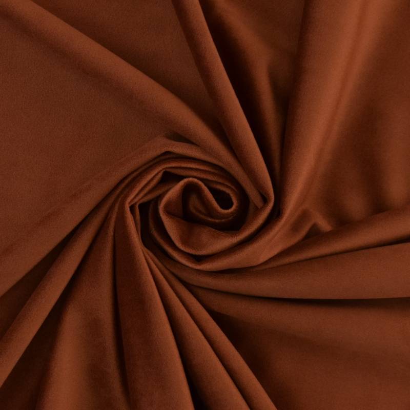 Dekostoff Samt Uni, terracotta Dekostoff Samt Uni, terracotta von Stoffe Hemmers