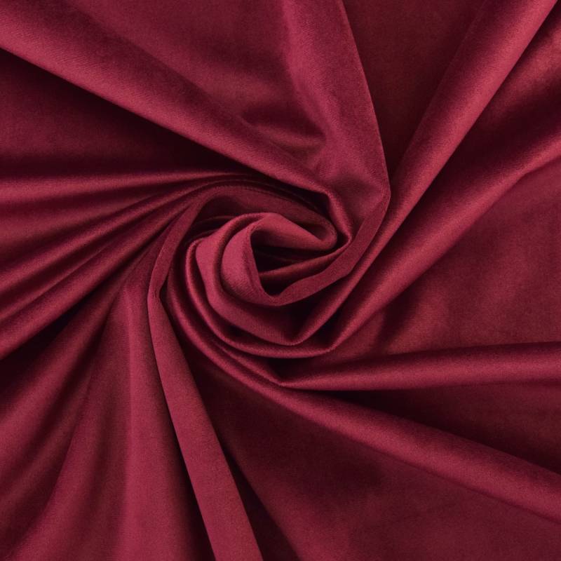 Dekostoff Samt Uni, weinrot Dekostoff Samt Uni, weinrot von Stoffe Hemmers