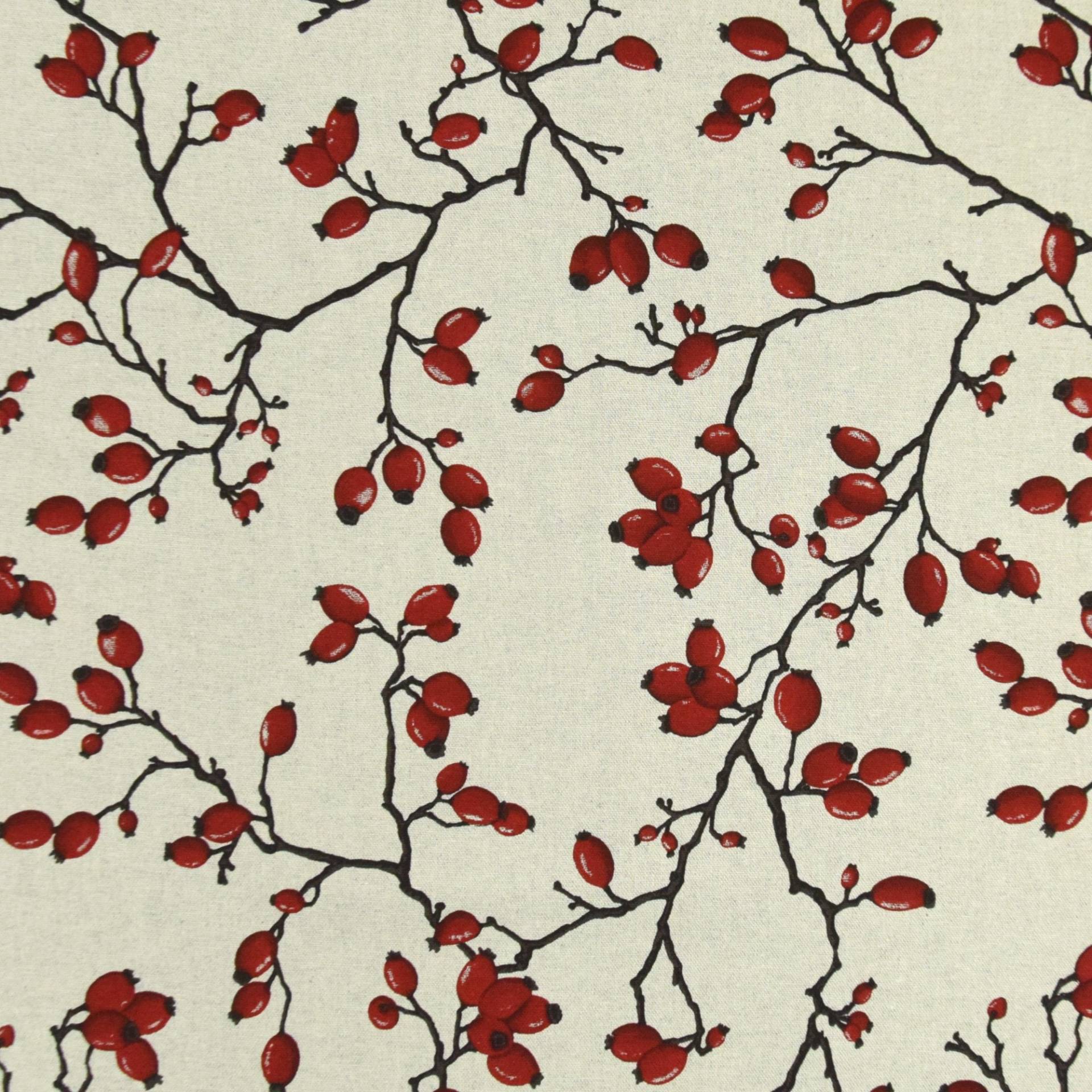Dekostoff Toile Savoie Hagebutte, hellbeige Dekostoff Toile Savoie Hagebutte, hellbeige von Stoffe Hemmers