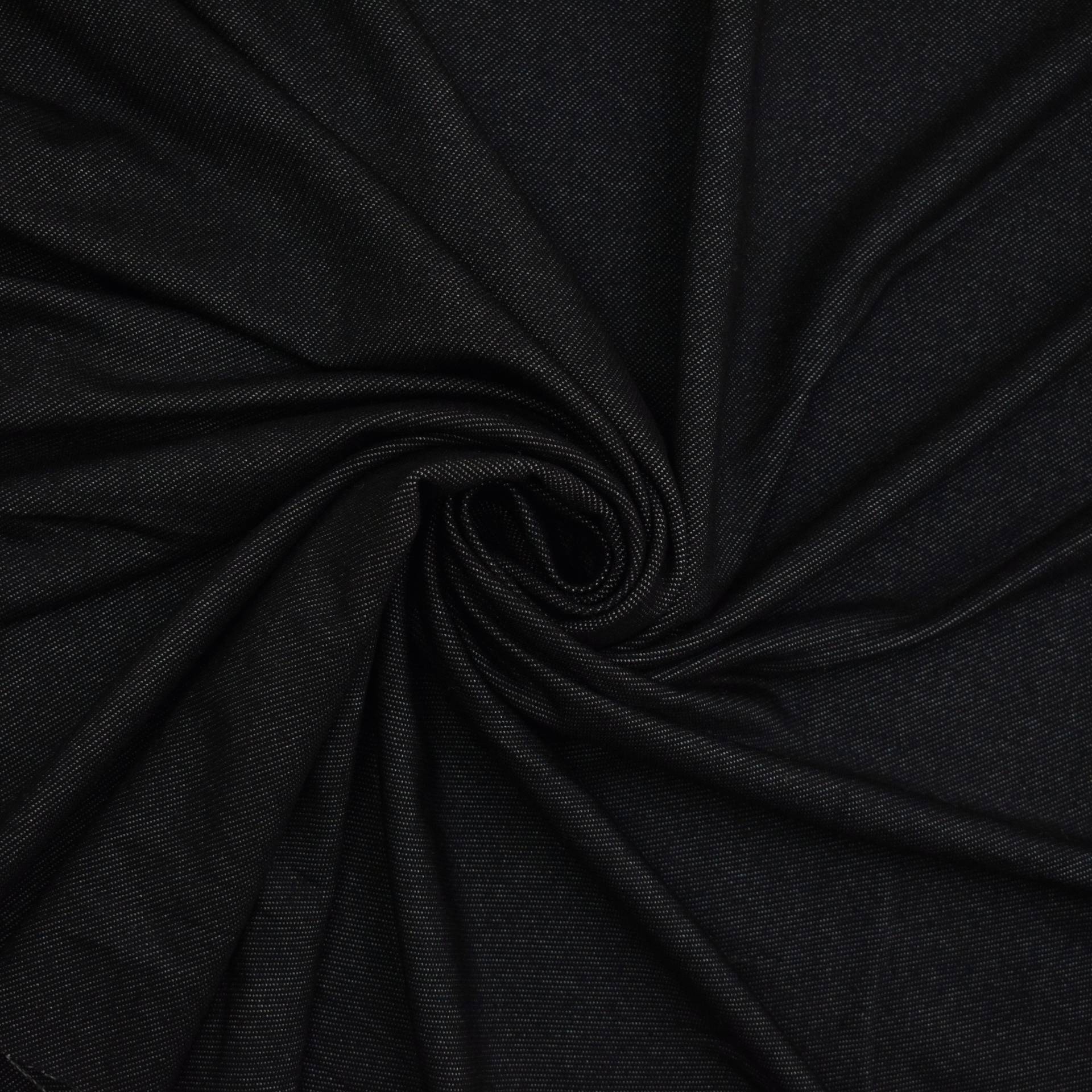 Denim Jersey Latoya, schwarz Denim Jersey Latoya, schwarz von Stoffe Hemmers