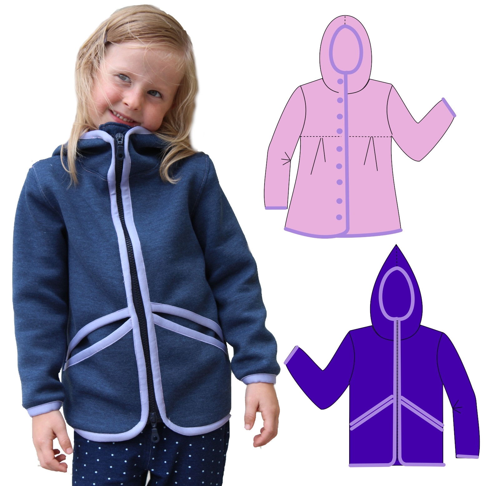 E-Book AnniNanni Fleecejacke Zipfeljacke von Stoffe Hemmers