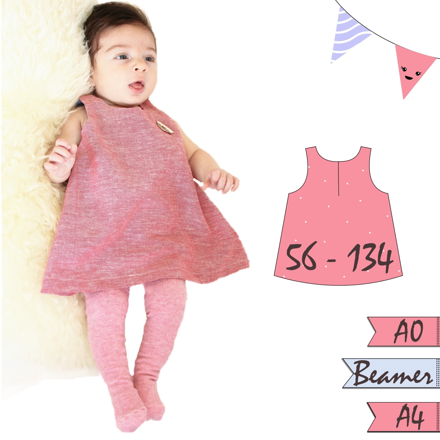 E-Book AnniNanni Kinder Leinenkleid/Webwarekleid von Stoffe Hemmers