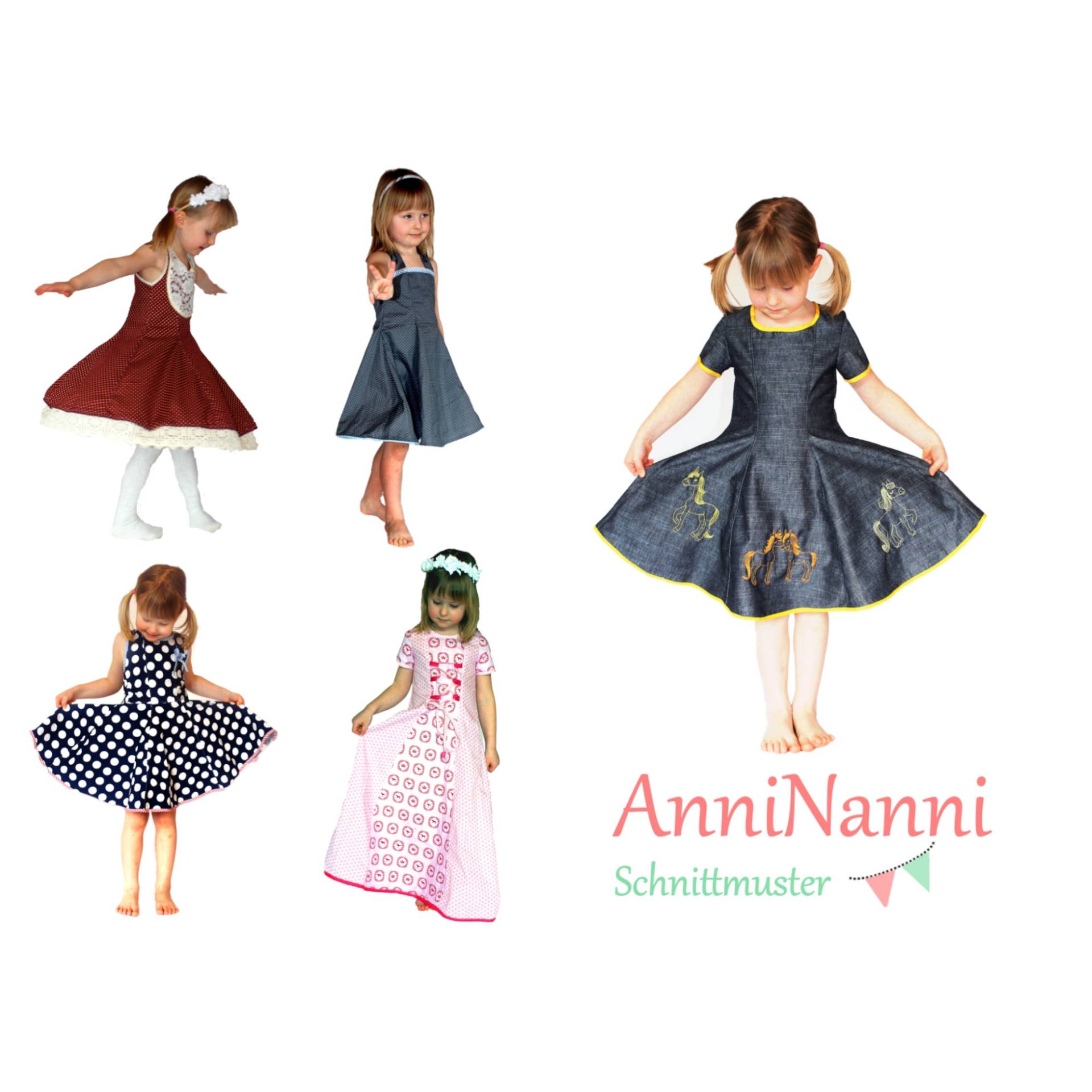 E-Book AnniNanni Kleid Mädchentraum von Stoffe Hemmers