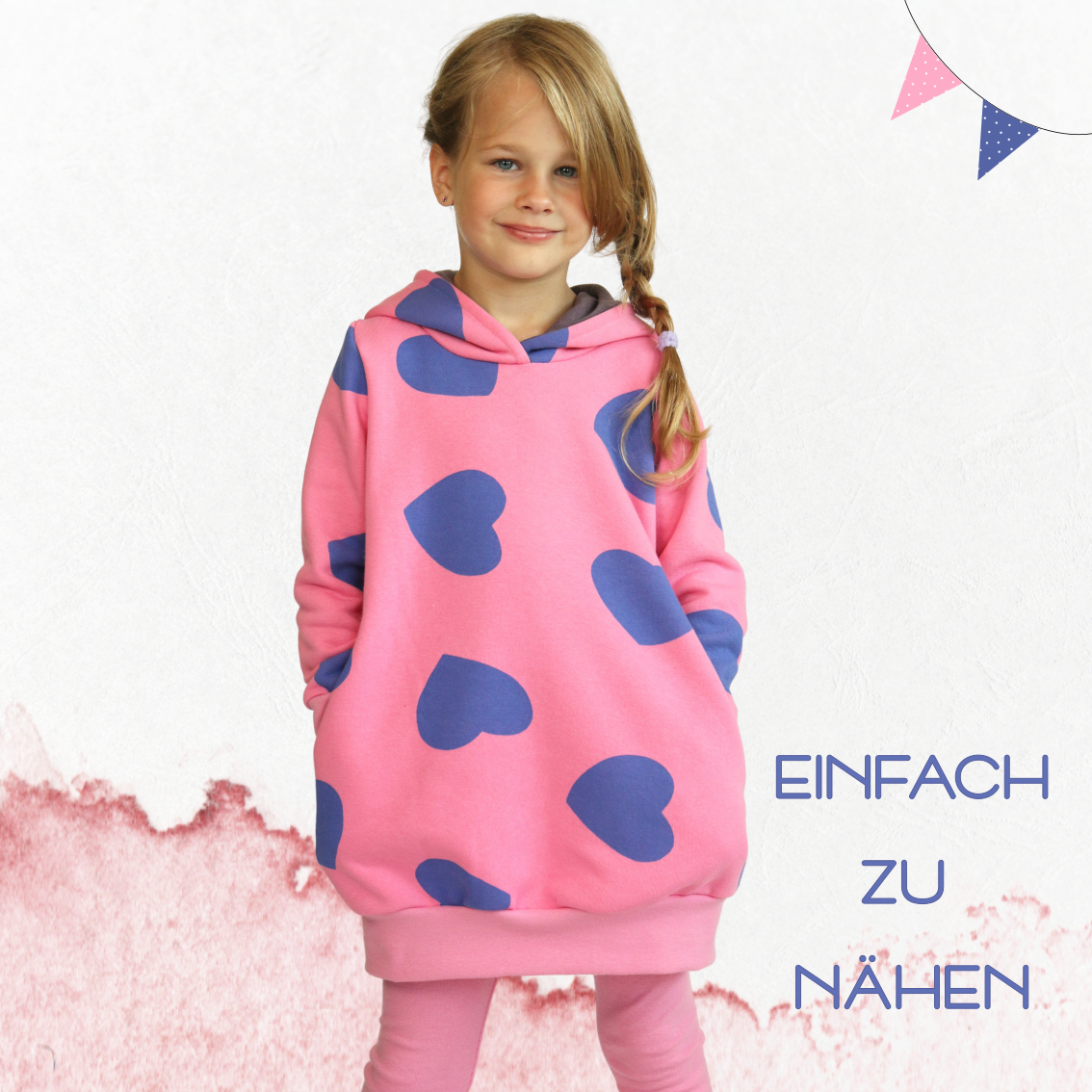 E-Book AnniNanni Kuschelhoodie Longhoodie Kids von Stoffe Hemmers