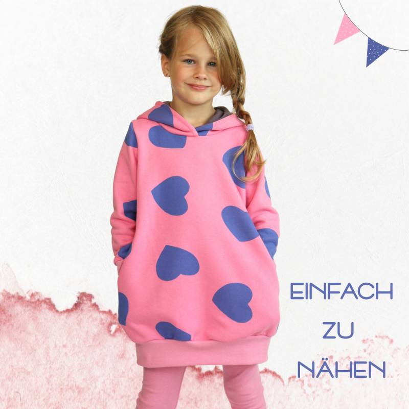 E-Book AnniNanni Kuschelhoodie Longhoodie Kids von Stoffe Hemmers