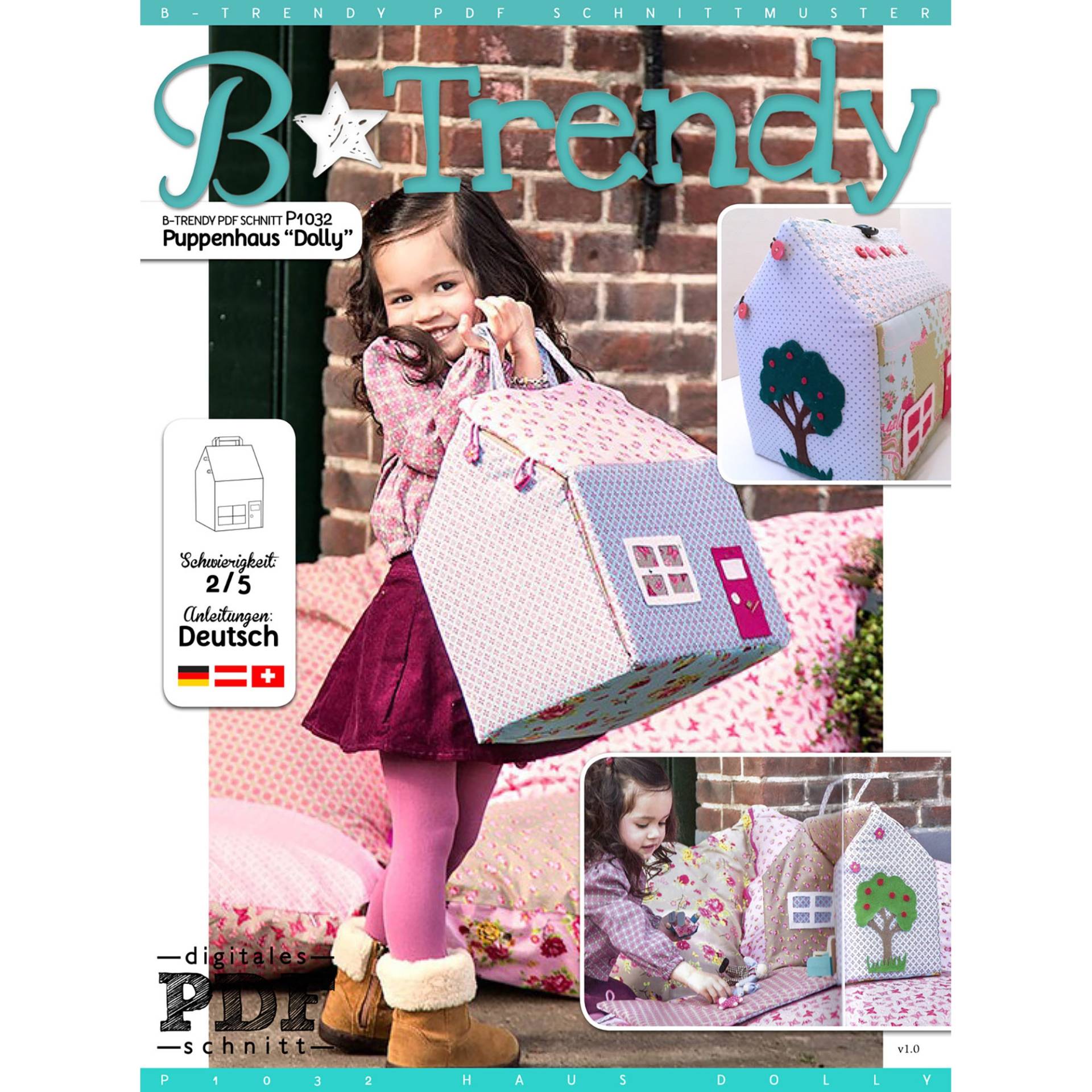 E-Book B-Trendy P1032 Puppenhaus Dolly von Stoffe Hemmers