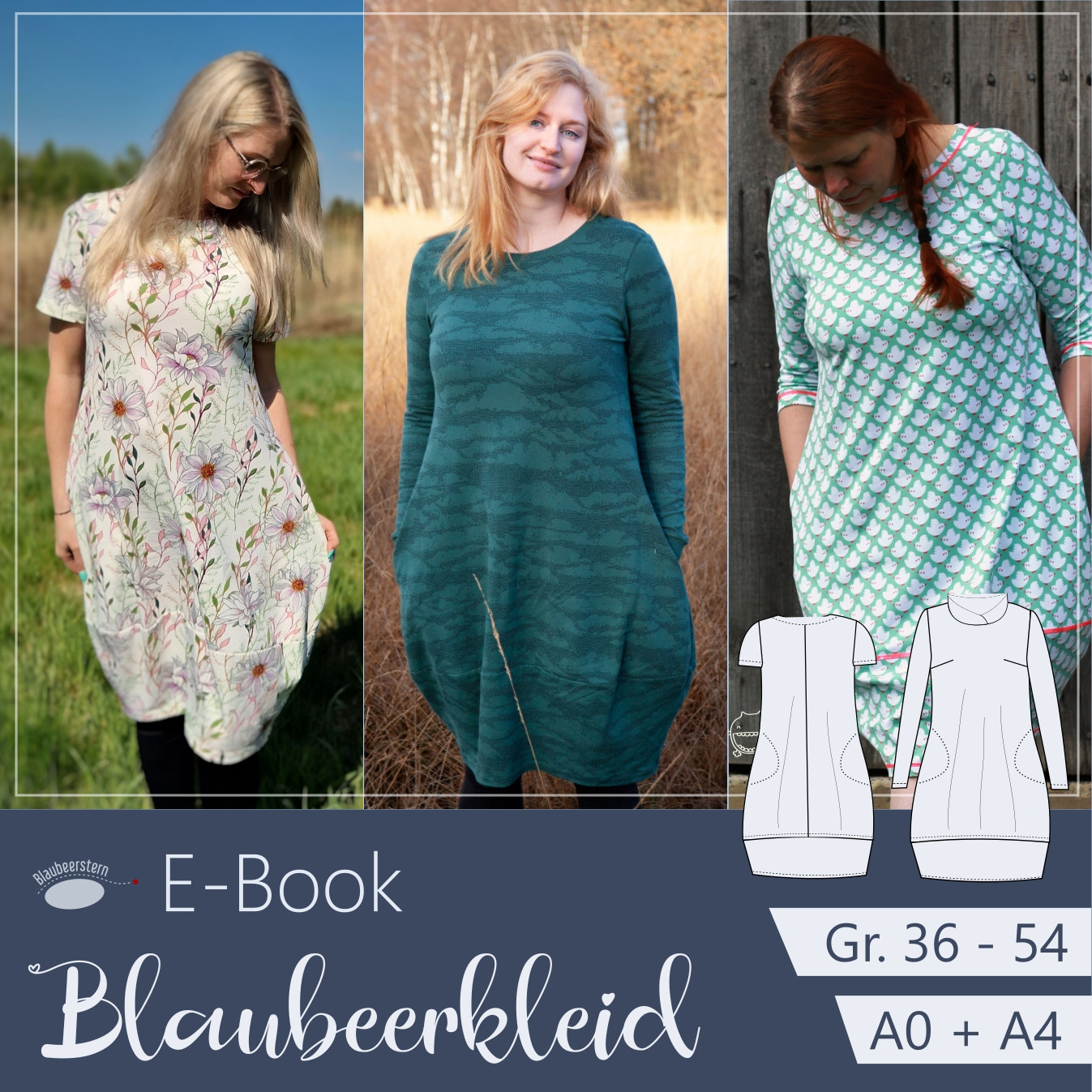 E-Book Blaubeerstern Blaubeerkleid E-Book Blaubeerstern Blaubeerkleid von Stoffe Hemmers